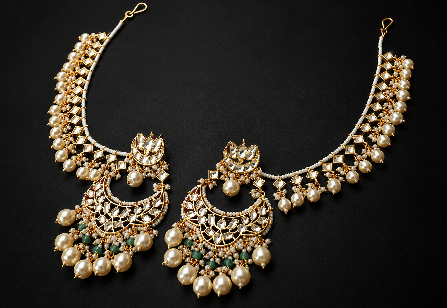 Sreemi Earrings with Earchains