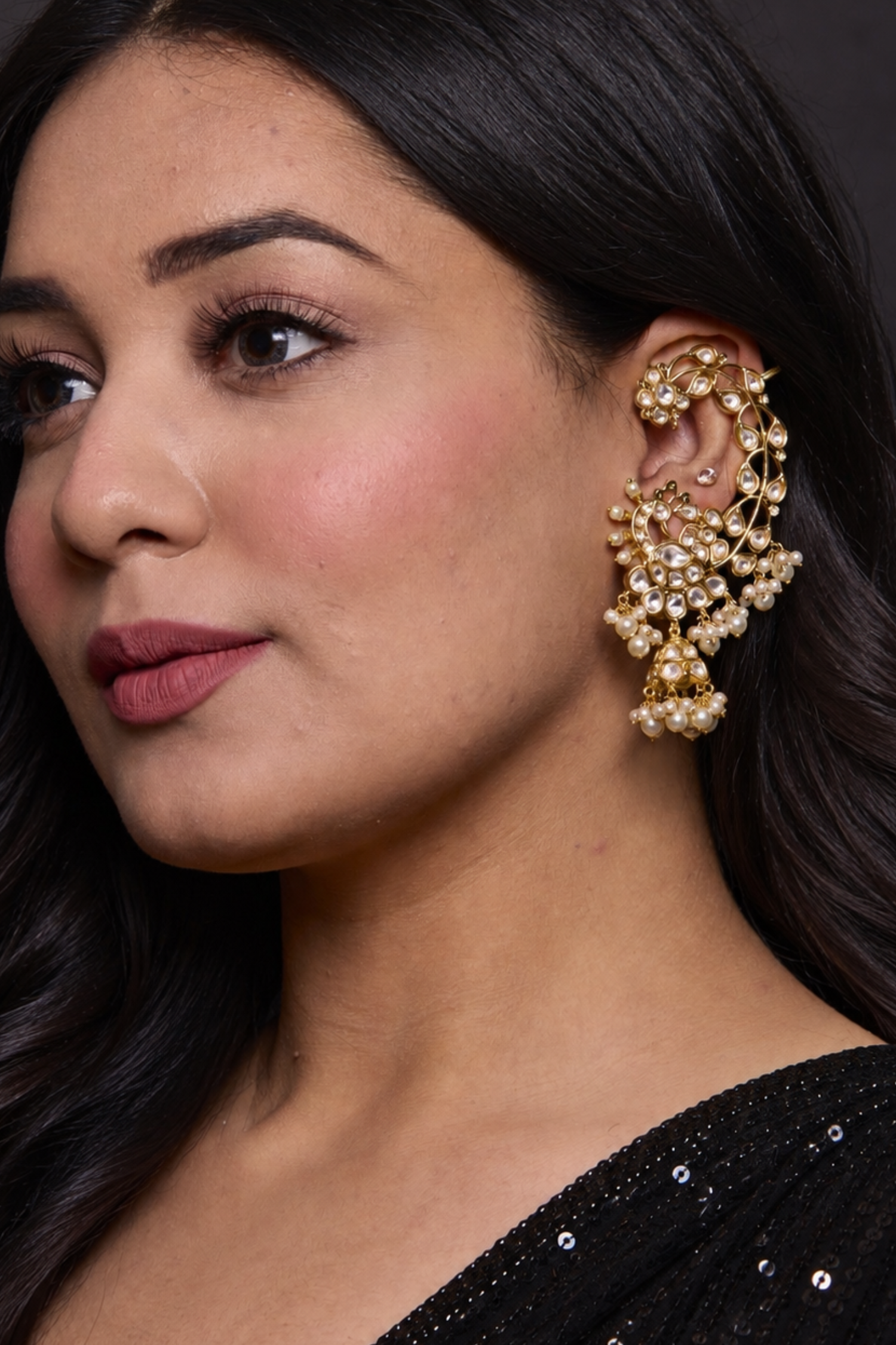 Vyapini Ear Cuff Jhumkis