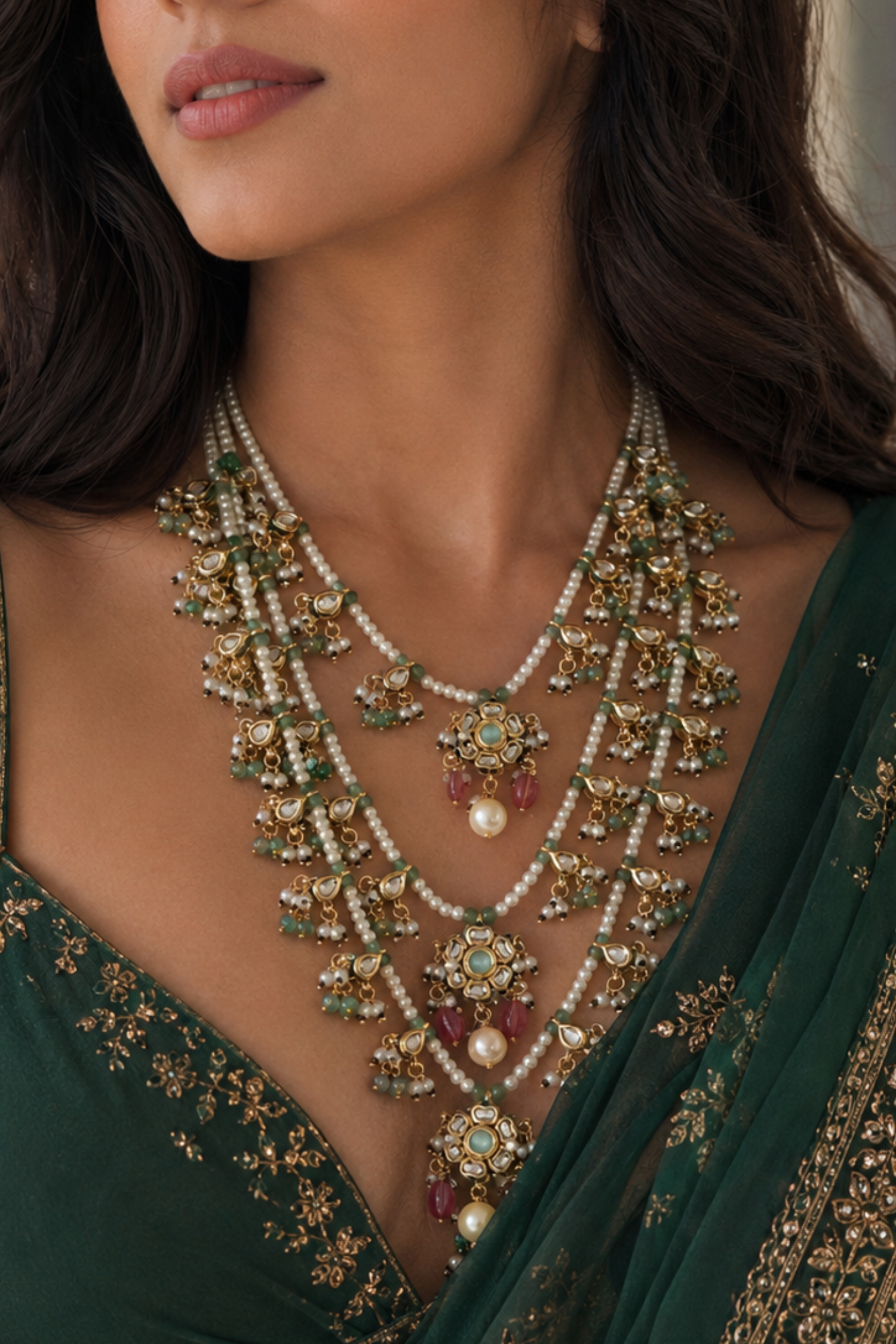 Riita Layered Kundan Set