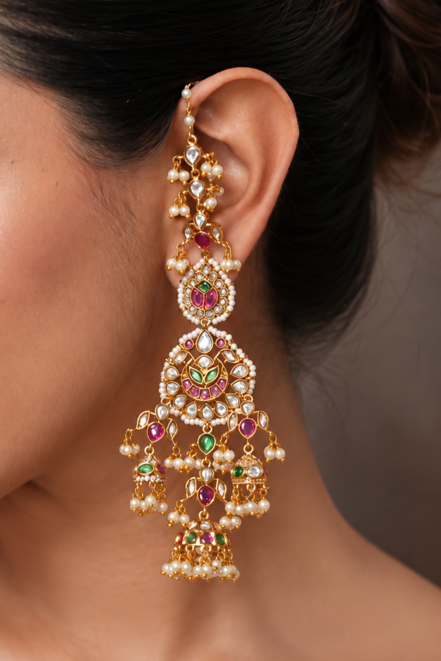 Preiti Polki Kundan Earrings
