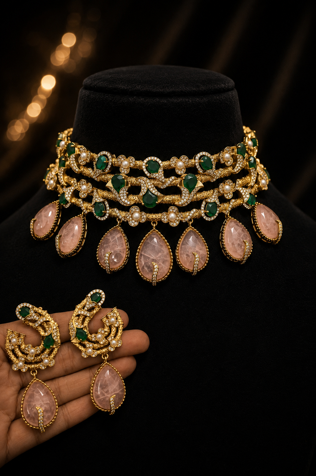 Kushiya Polki Choker Set