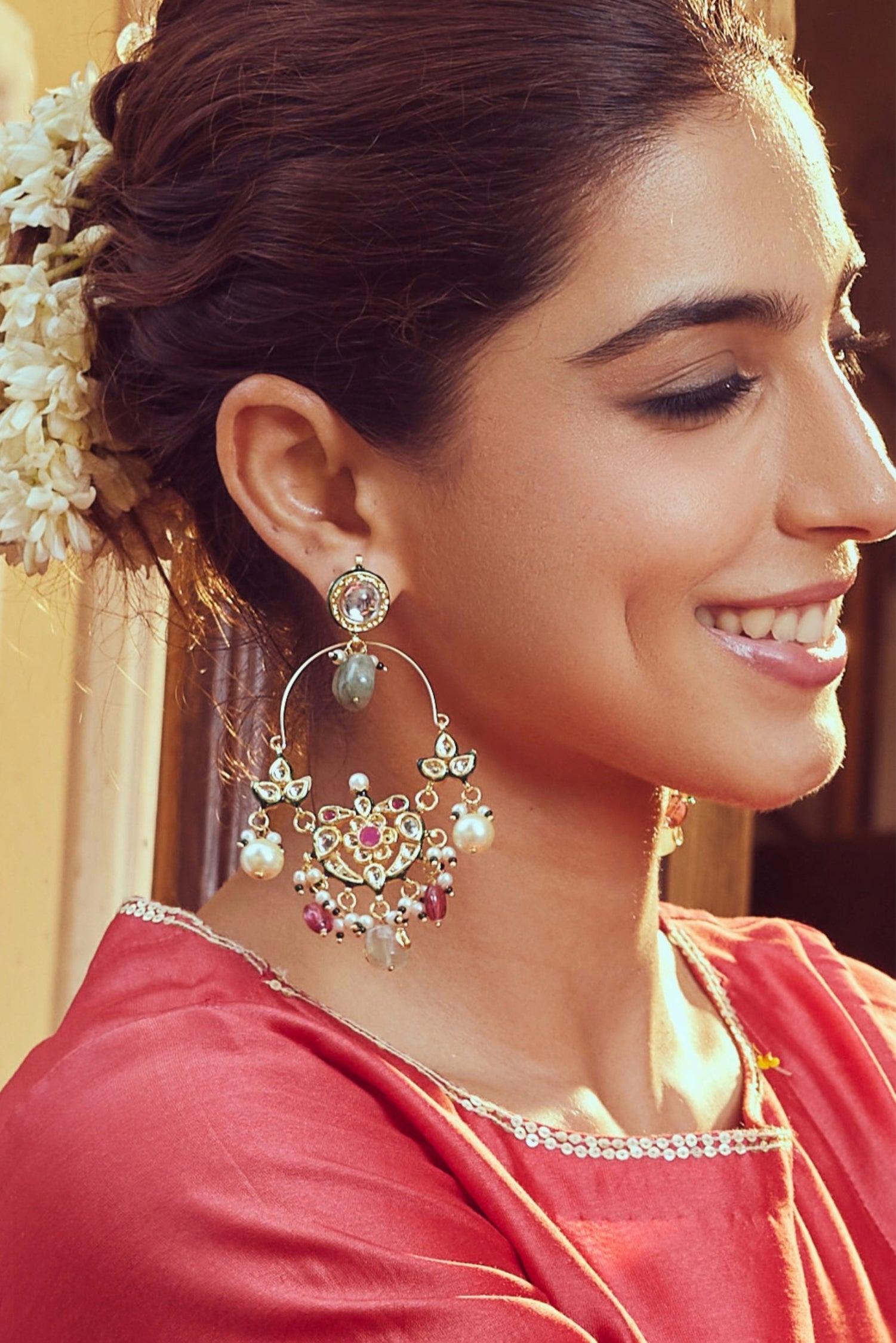 Aaida Kundan Earrings