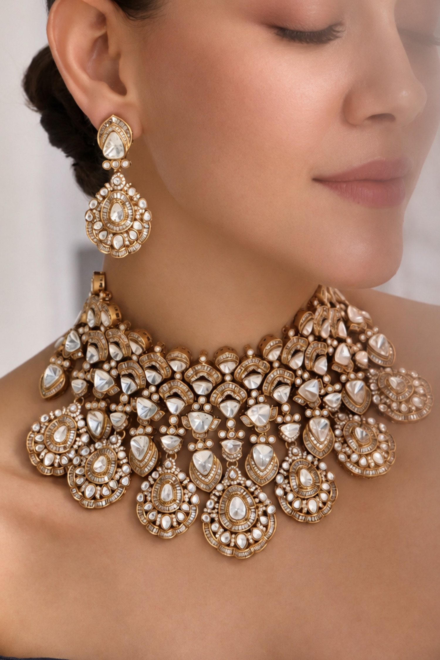 Rizen Polki Choker Set