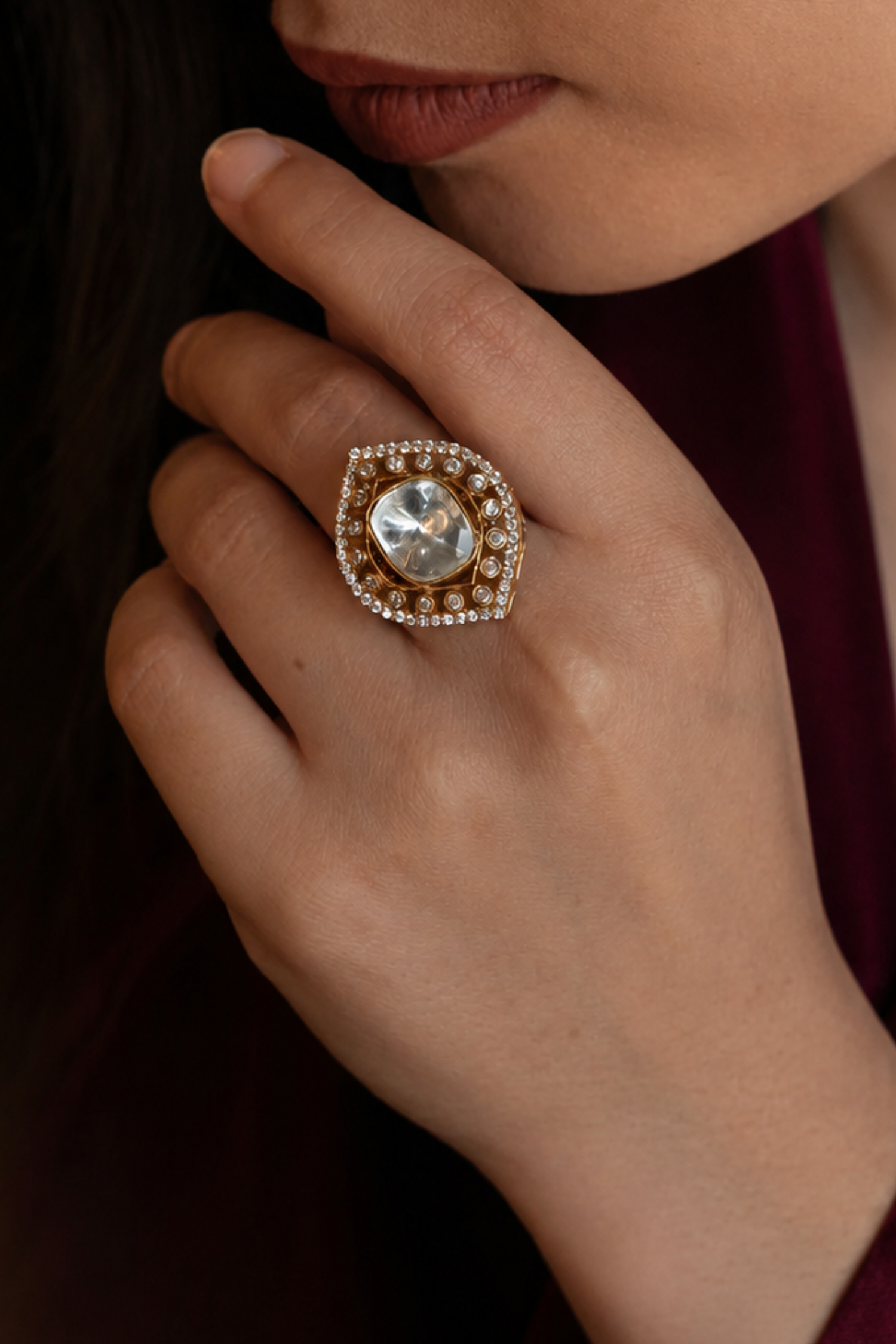 Stunning Polki Ring
