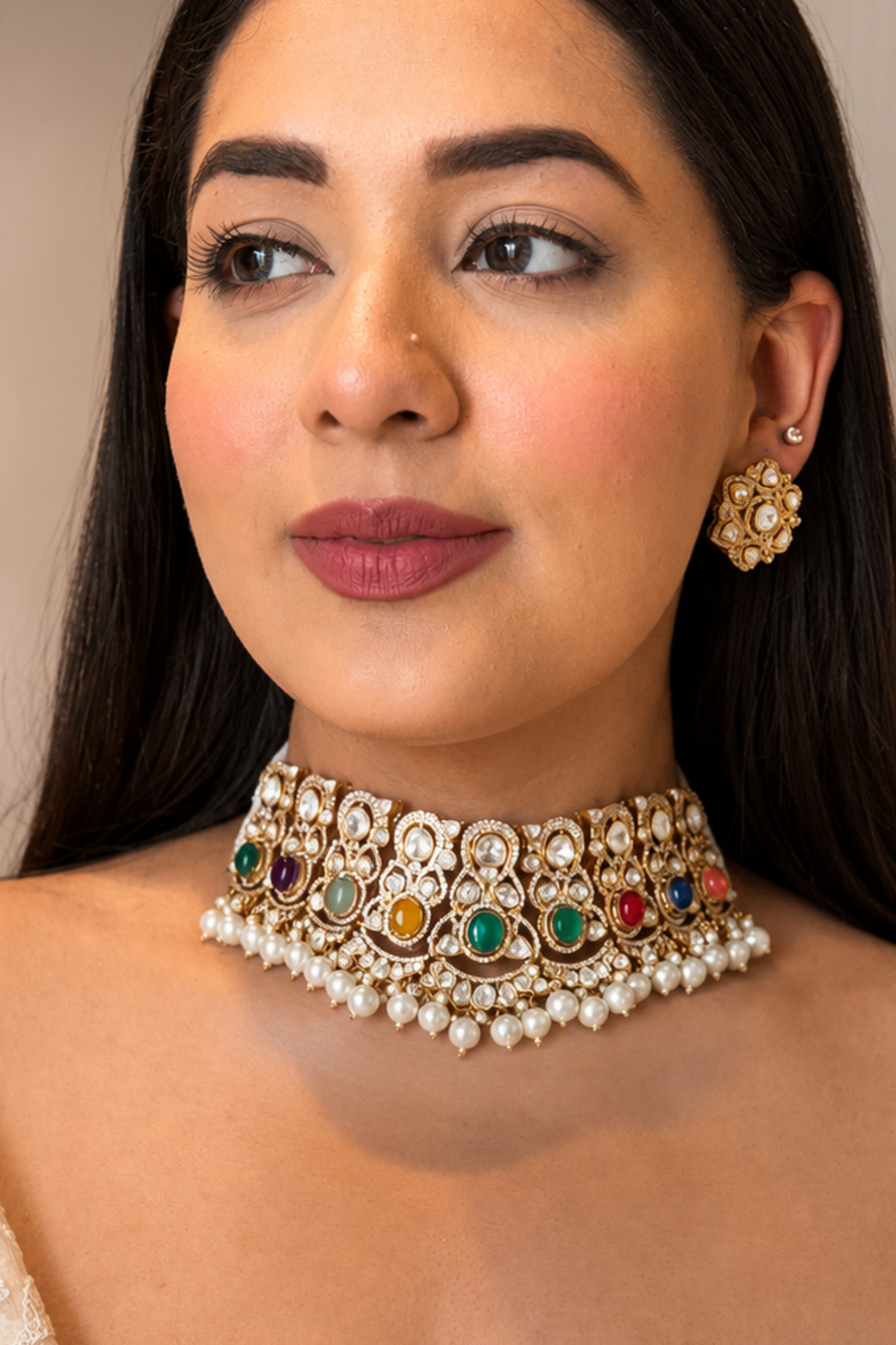 Shrinika Polki Choker Set