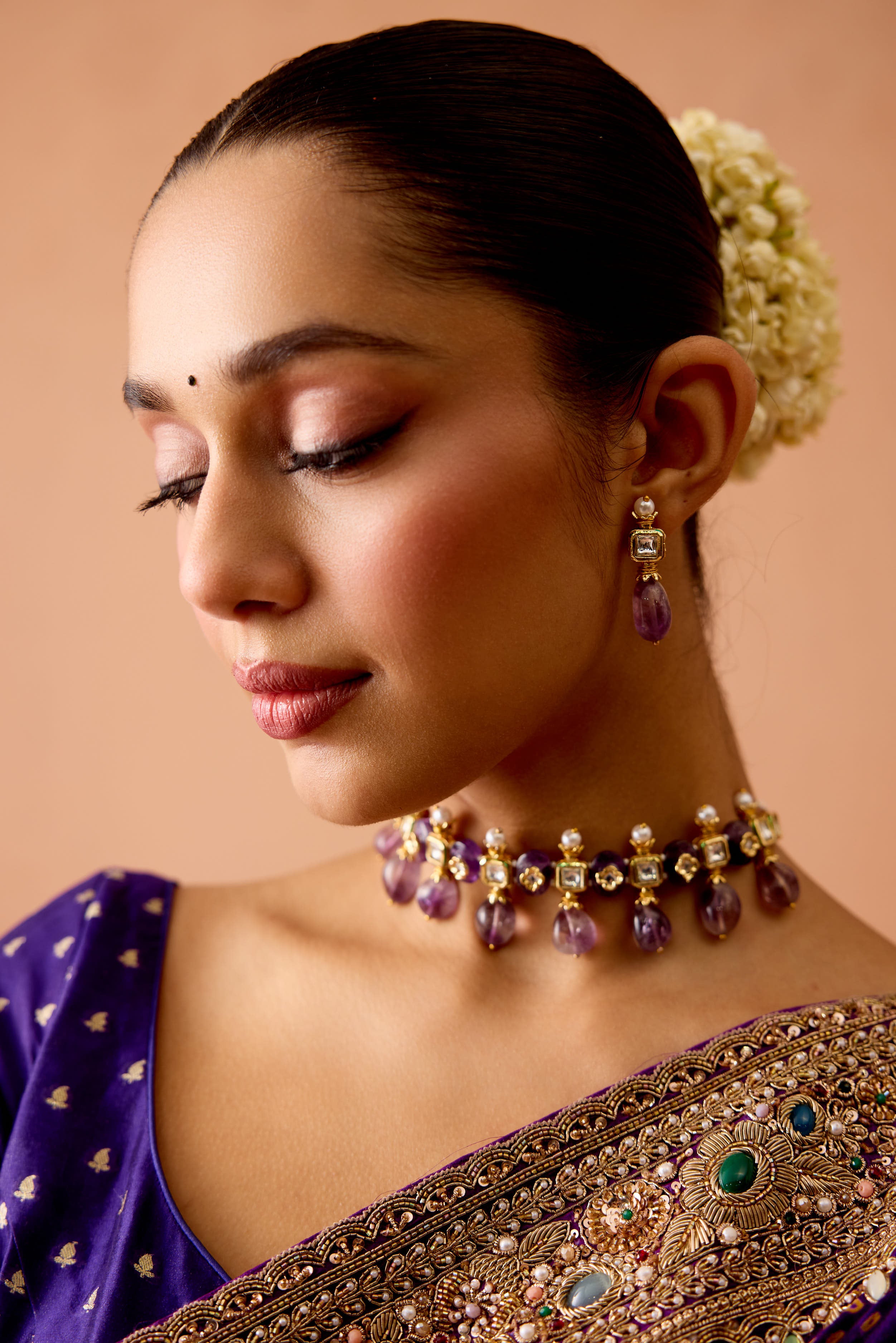 Jiisha Kundan Choker Set