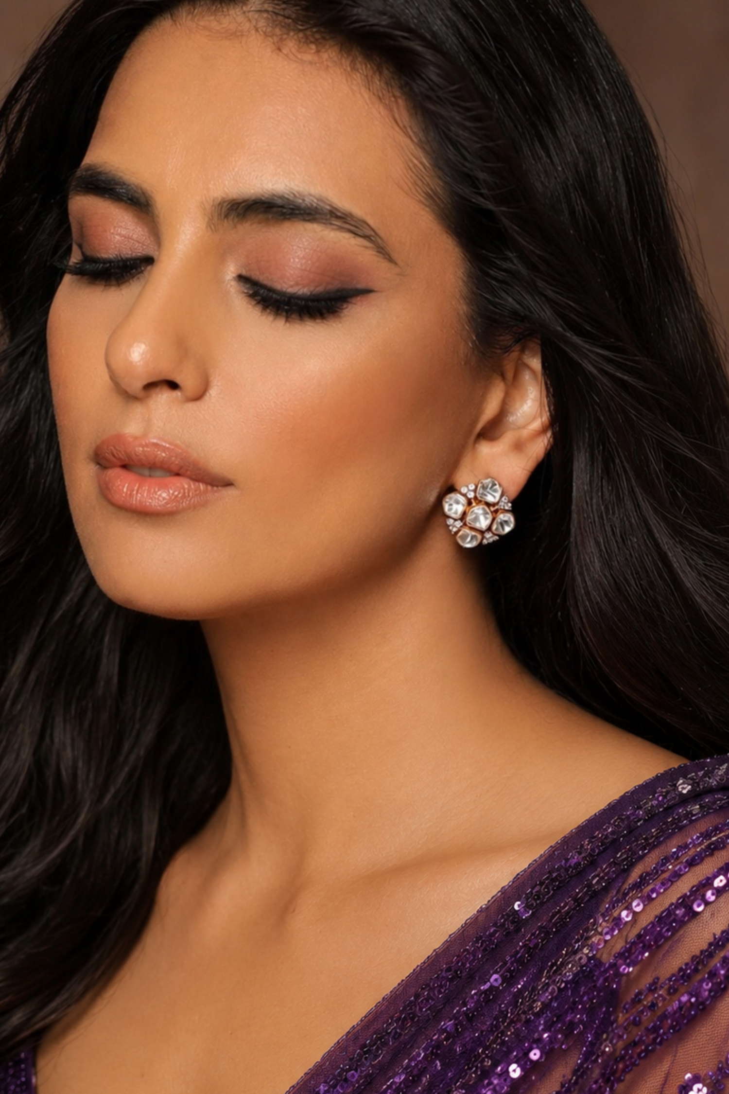 Ala Polki Studs Earrings