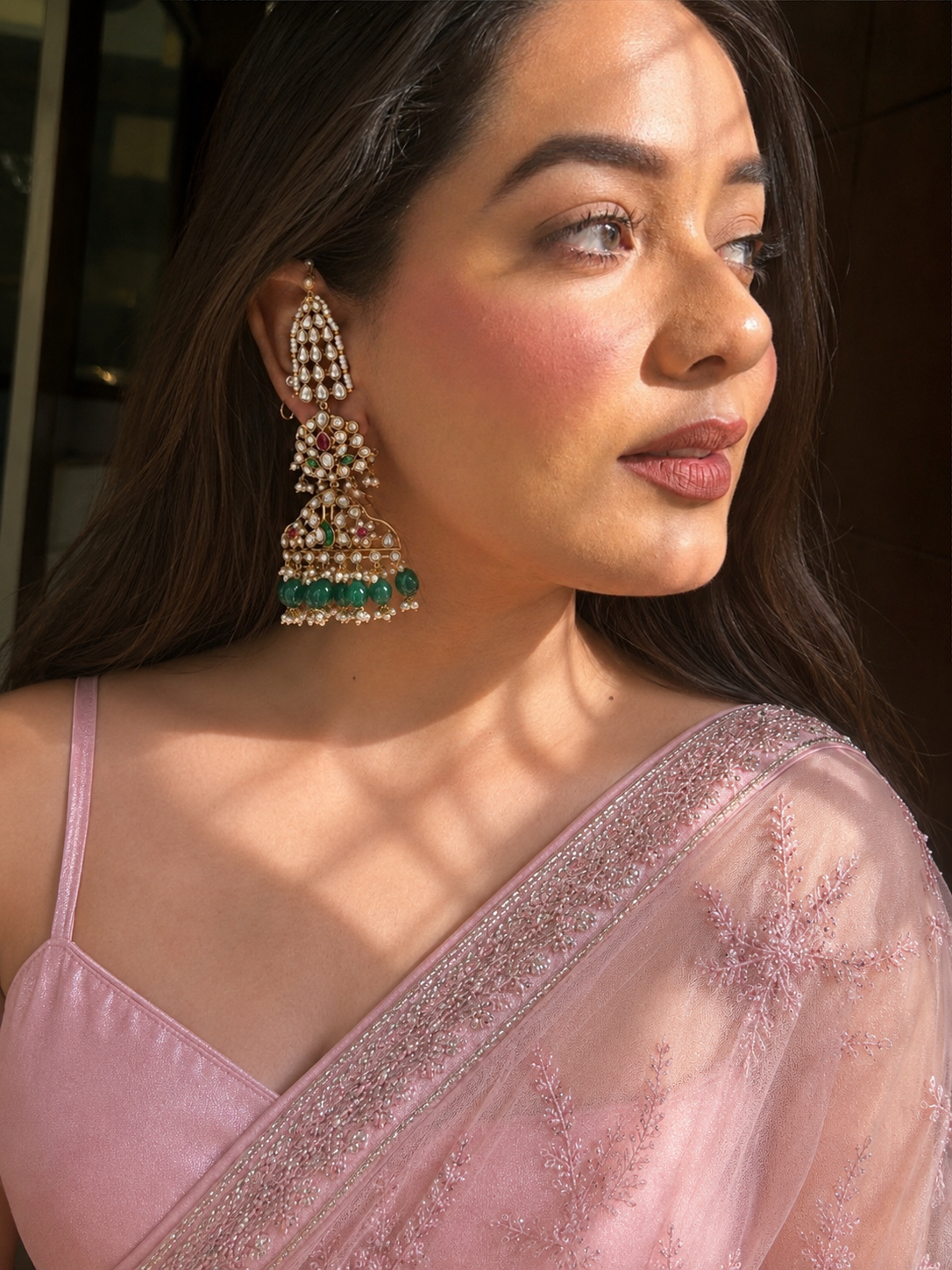 Ira Polki Kundan Earrings