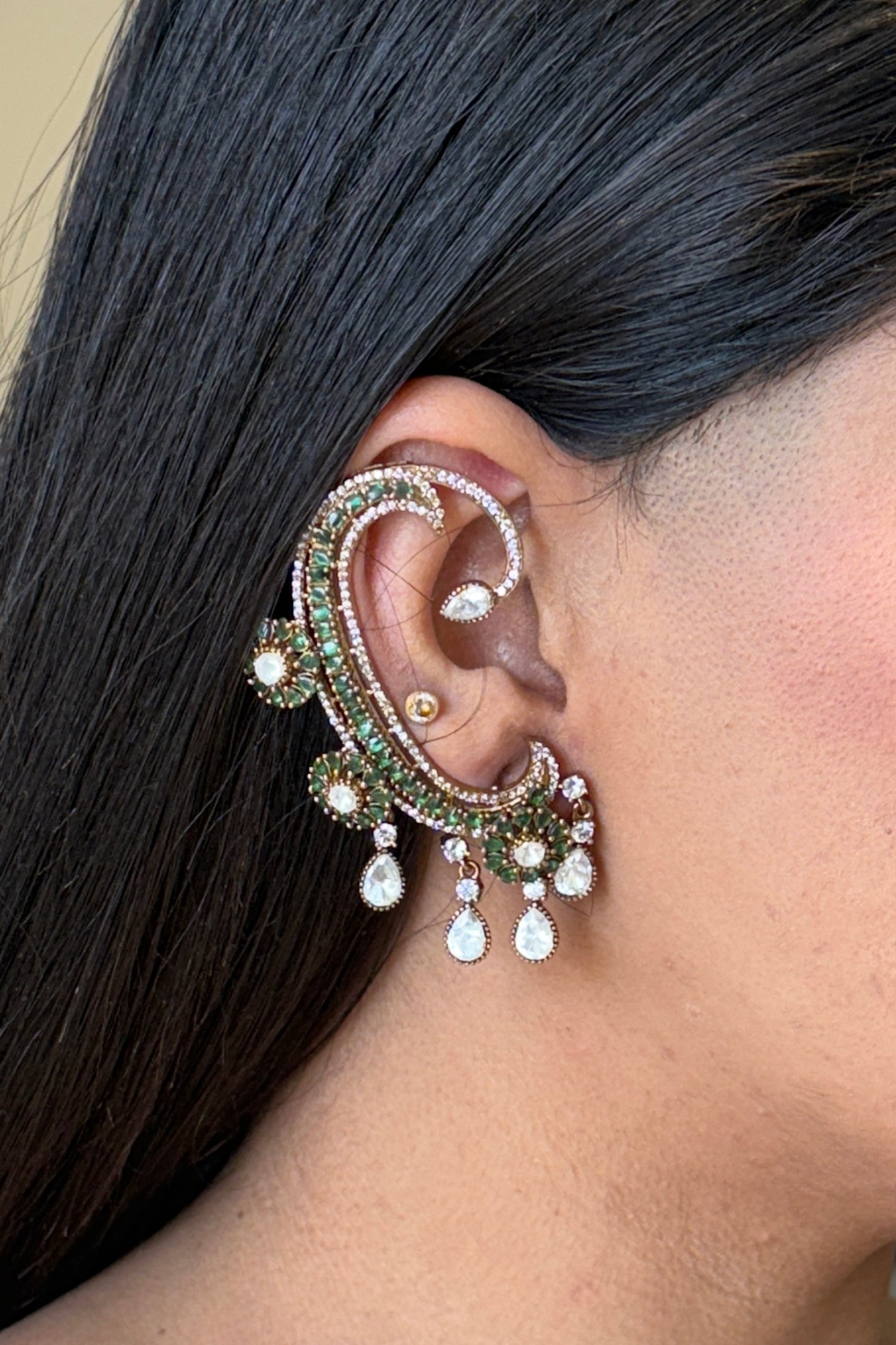 Gijira Polki Earcuffs