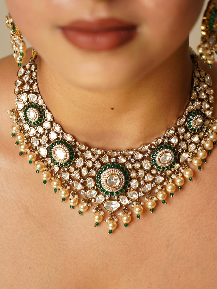 Drisana Moissanite Polki Set