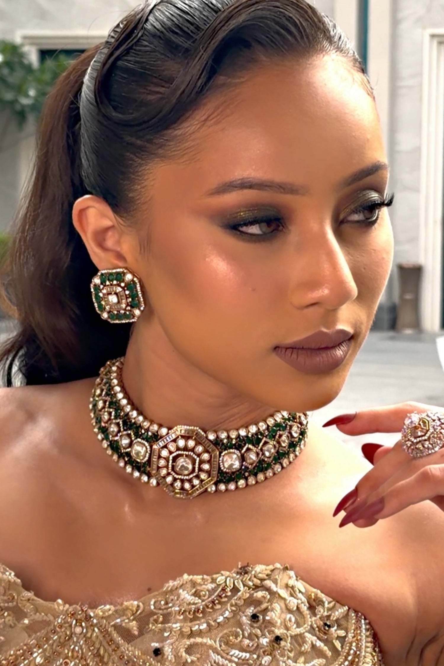 Diksha Polki Choker Set