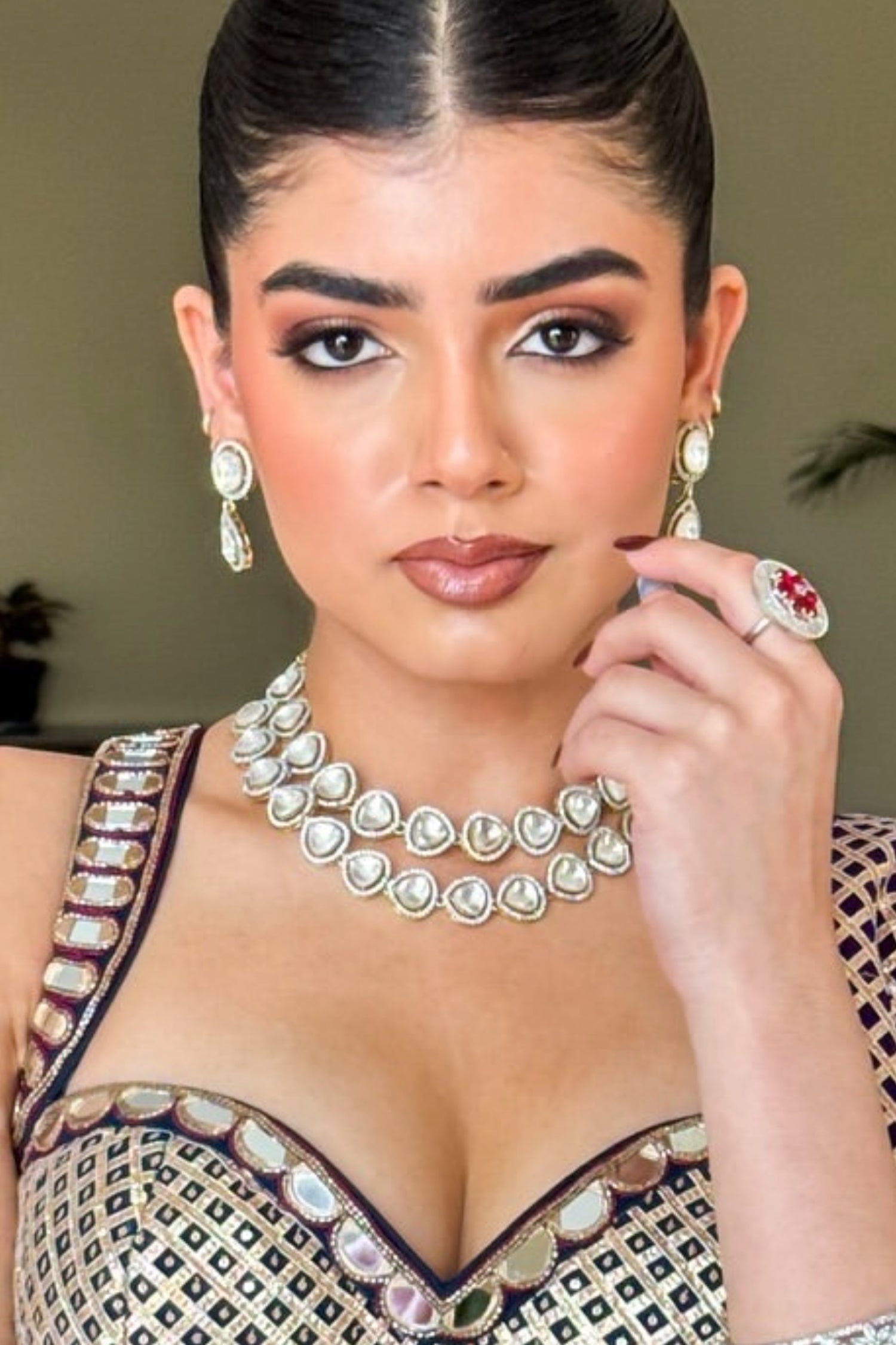 Ivanna Double Layered Polki Set