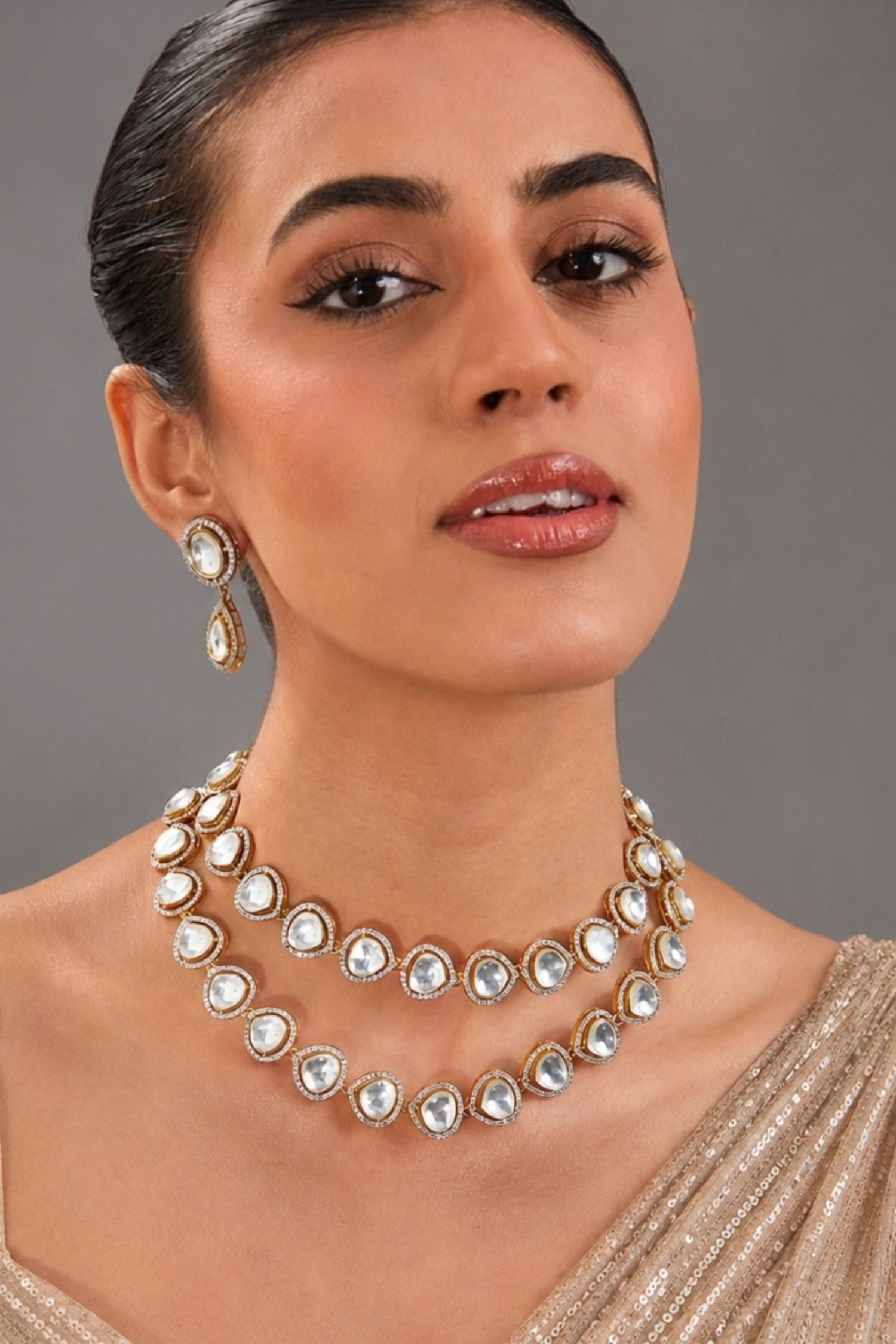 Ivanna Double Layered Polki Set