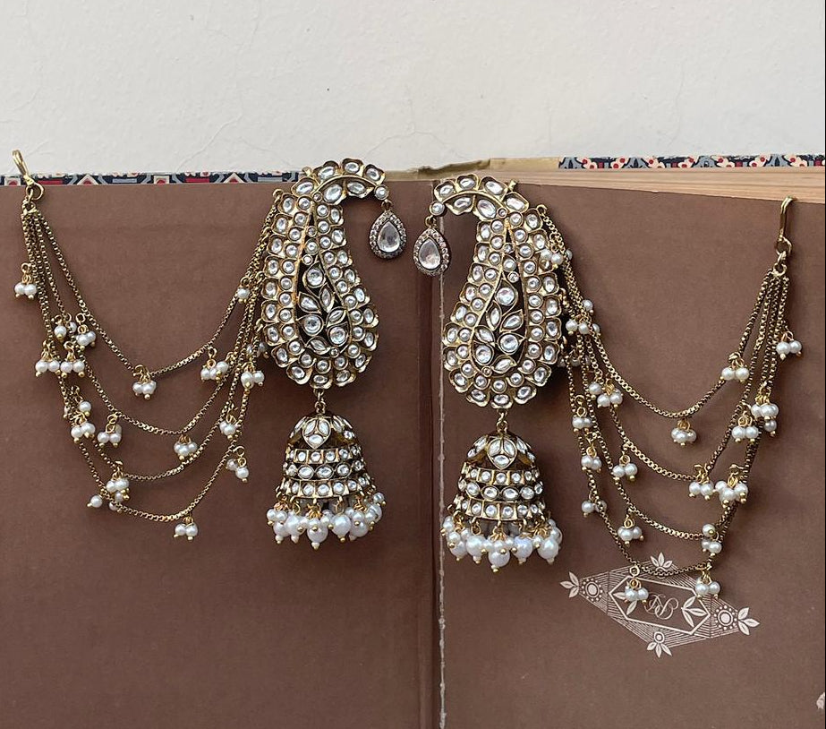 Moheni Polki Kundan Earrings