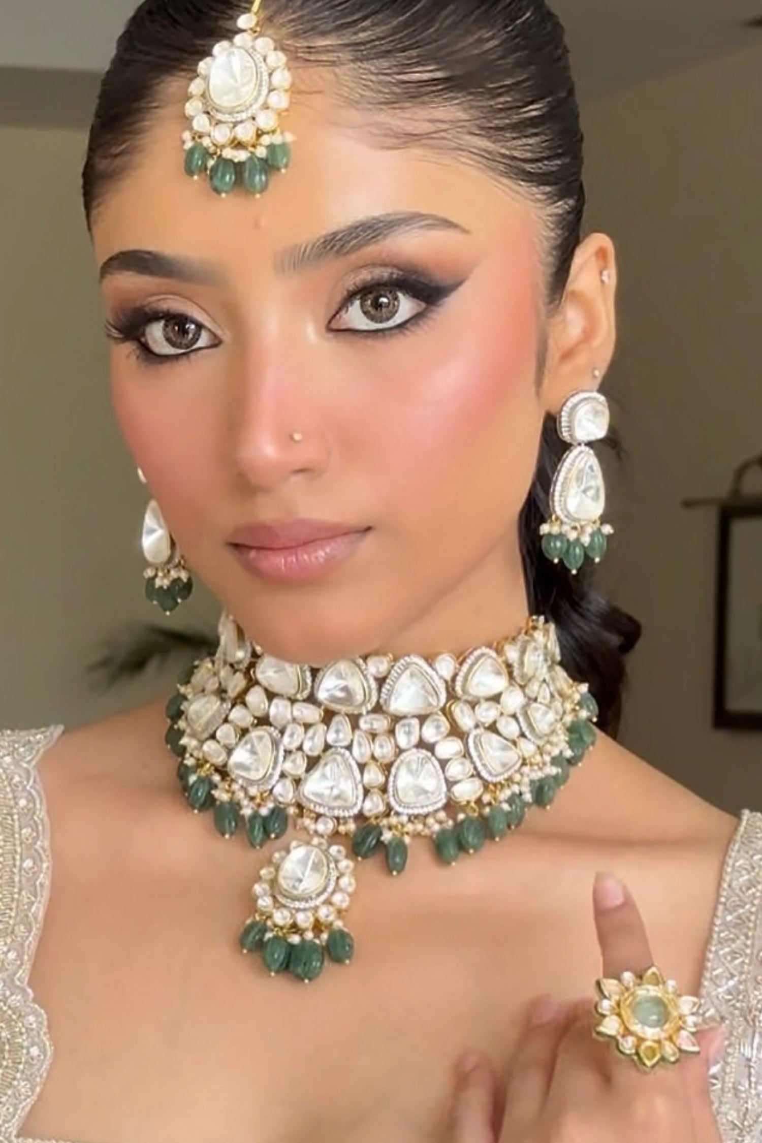Somai Polki Kundan Set