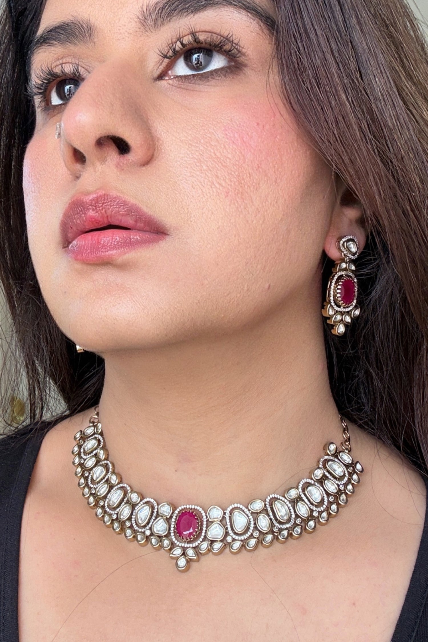 Keersa Polki Necklace Set