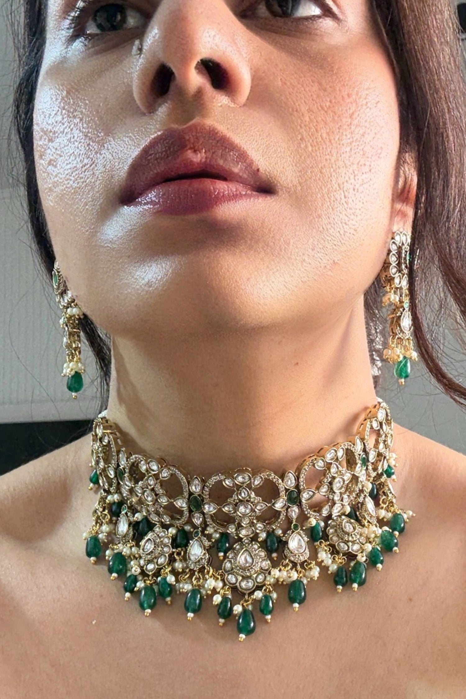 Geetha Polki Choker Set