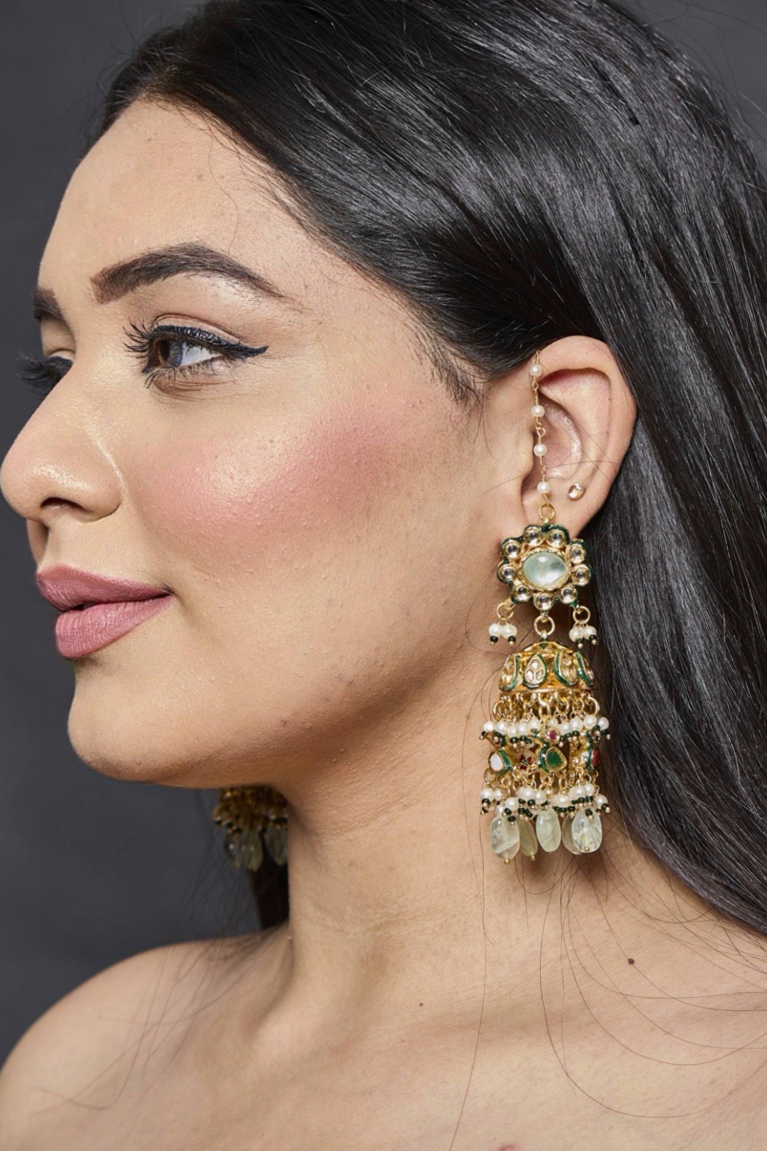 Darika Kundan Earrings