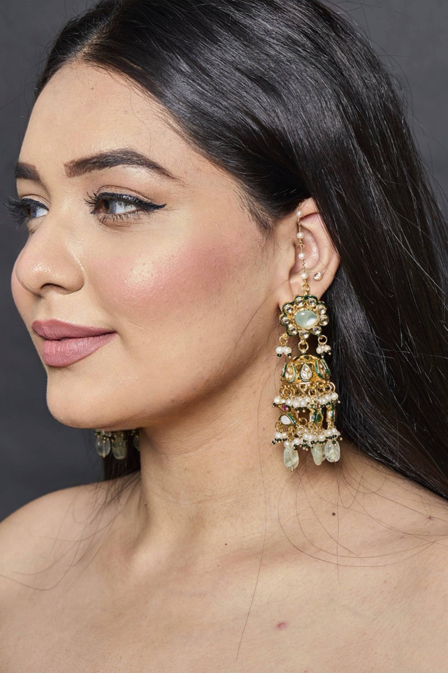 Darika Kundan Earrings