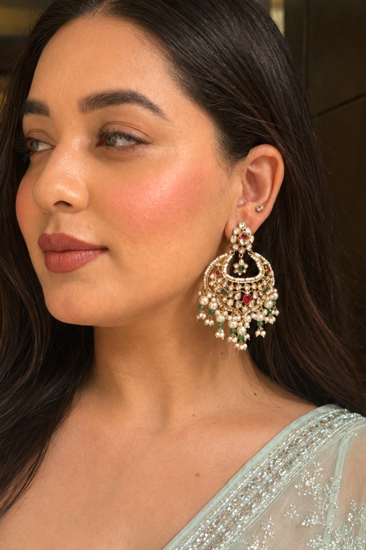 Tarika Polki Kundan Earrings