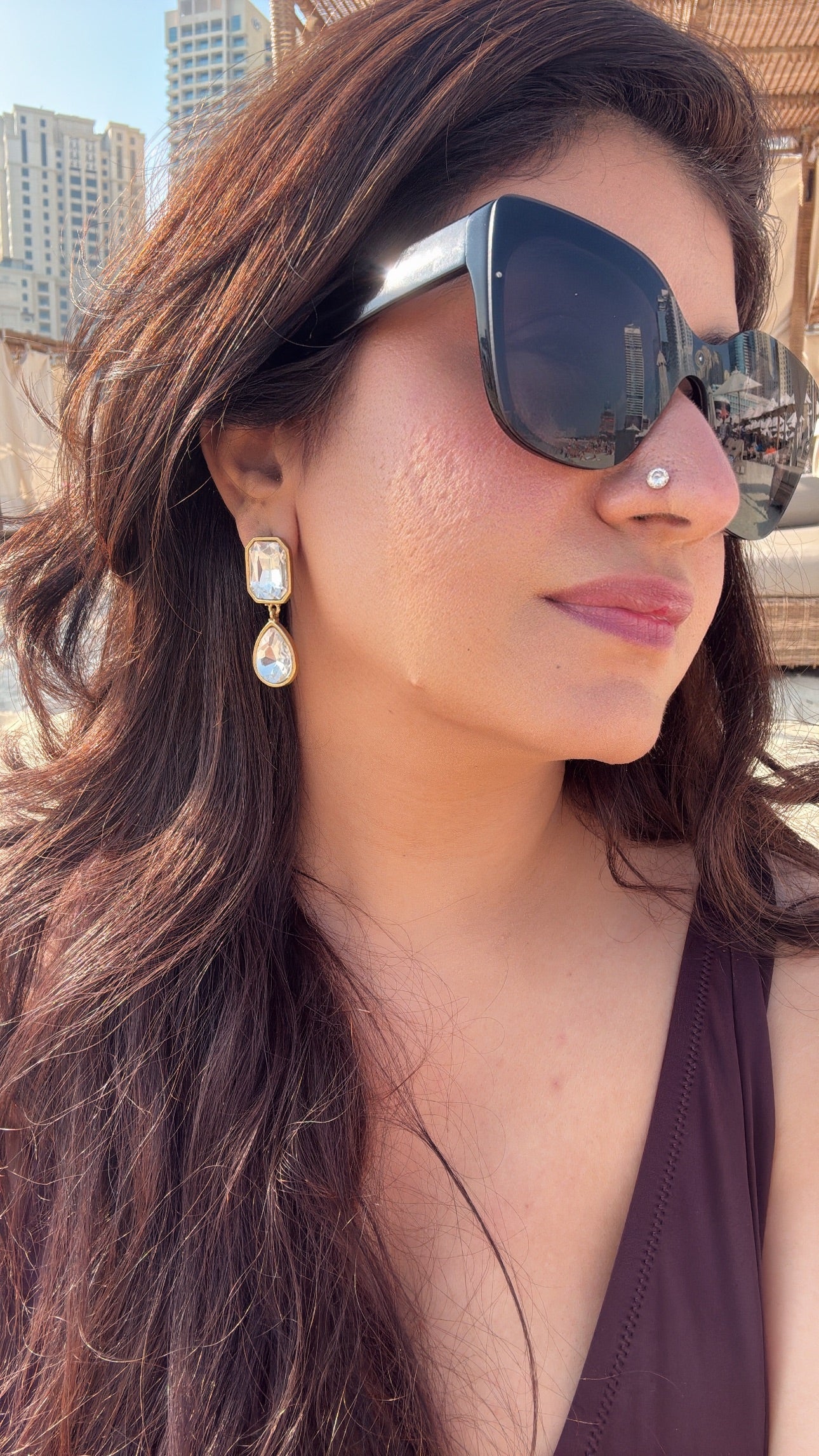 Keese Polki Kundan Earrings
