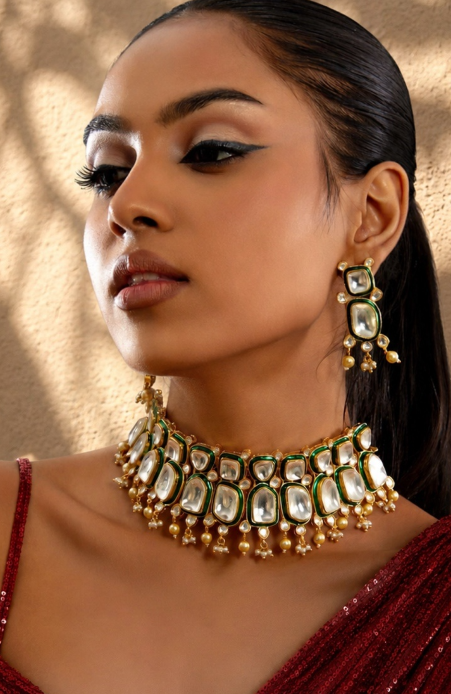 Celest Polki Choker Set
