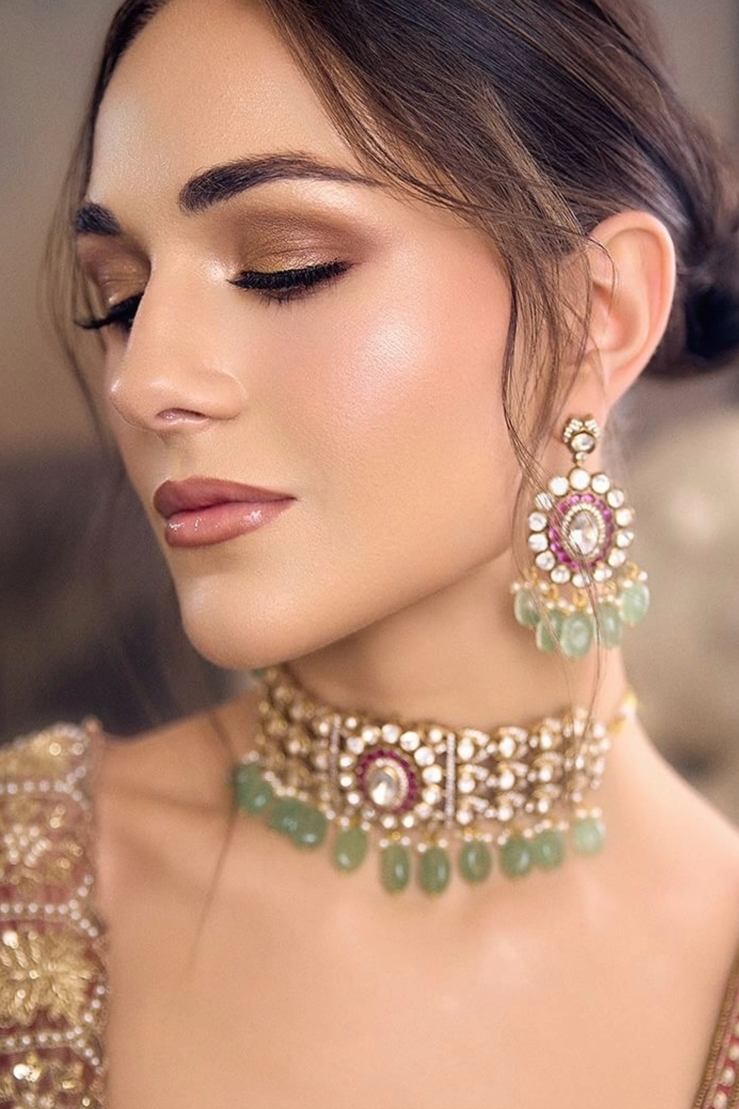 Mrunalini Victorian Polki Set