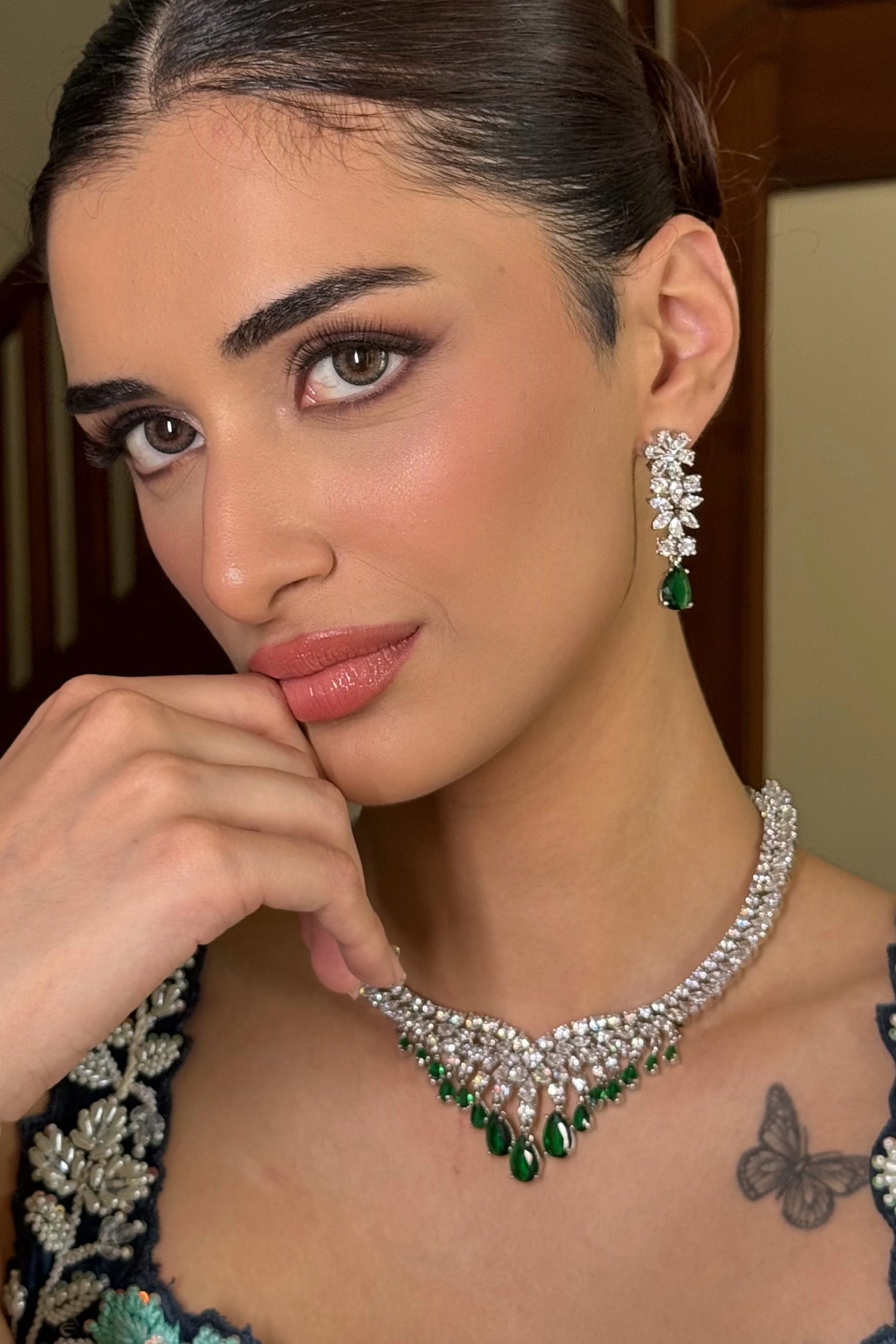 Katreen Diamond Necklace Set