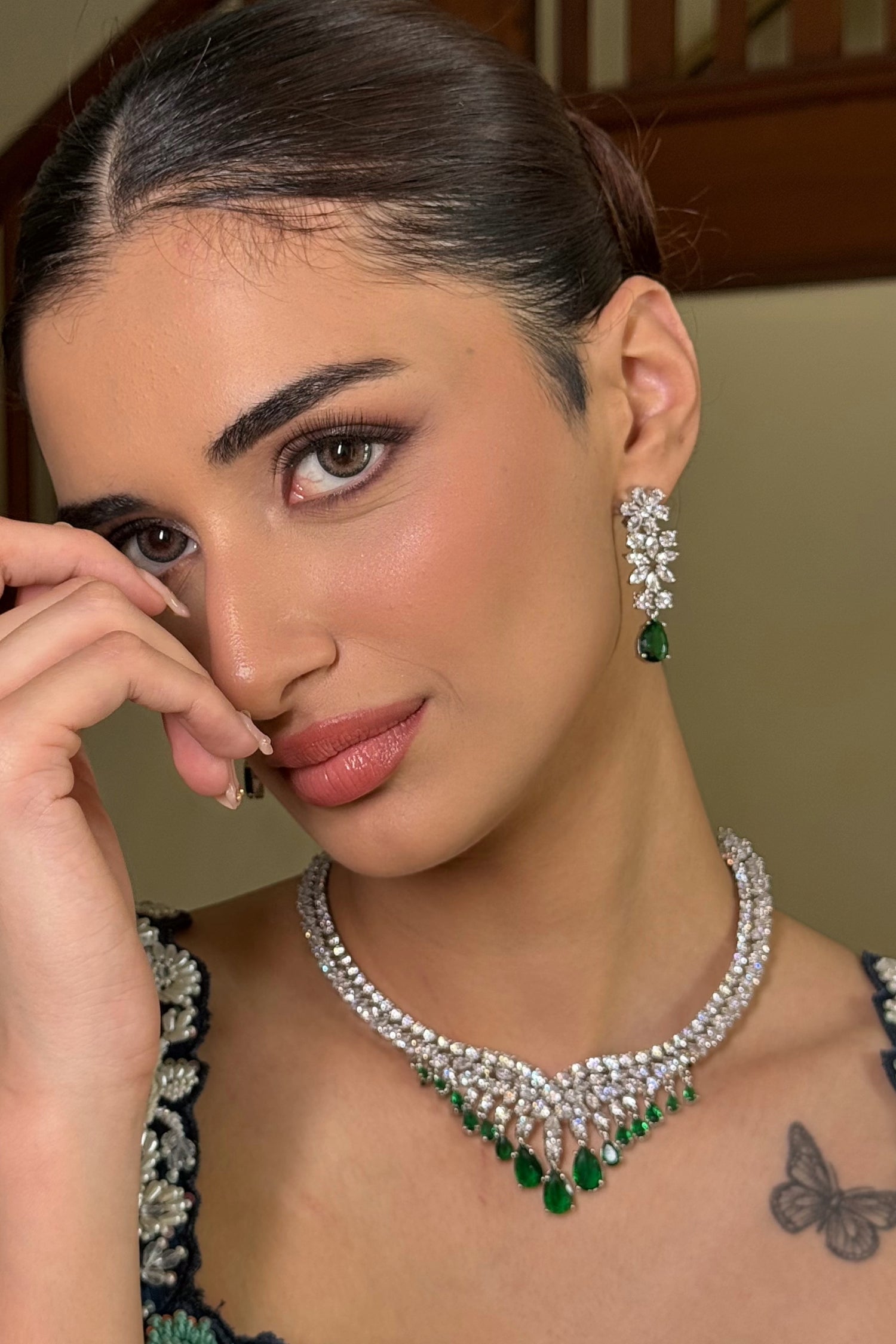 Katreen Diamond Necklace Set