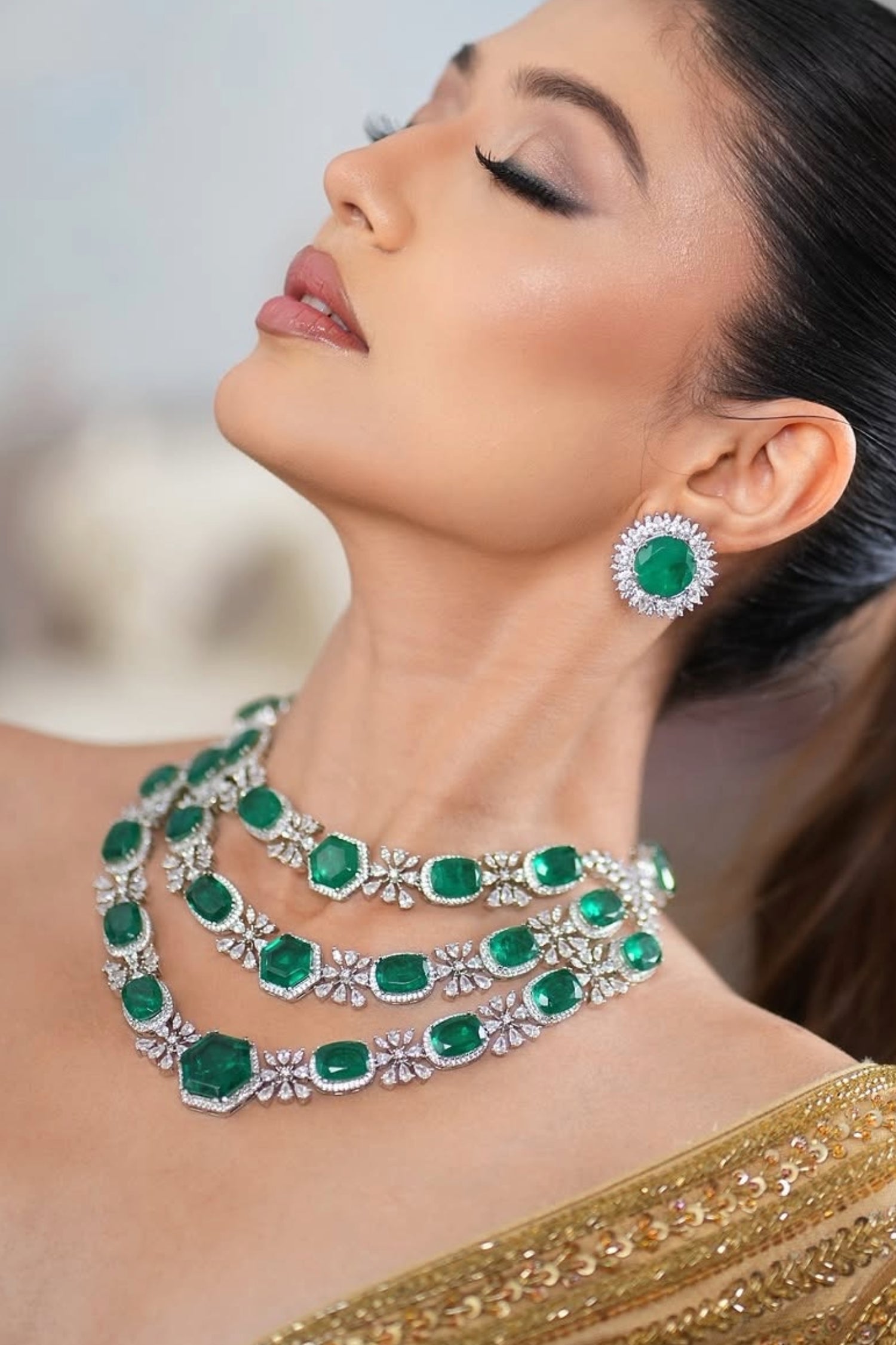 Natalya Diamond Necklace Set