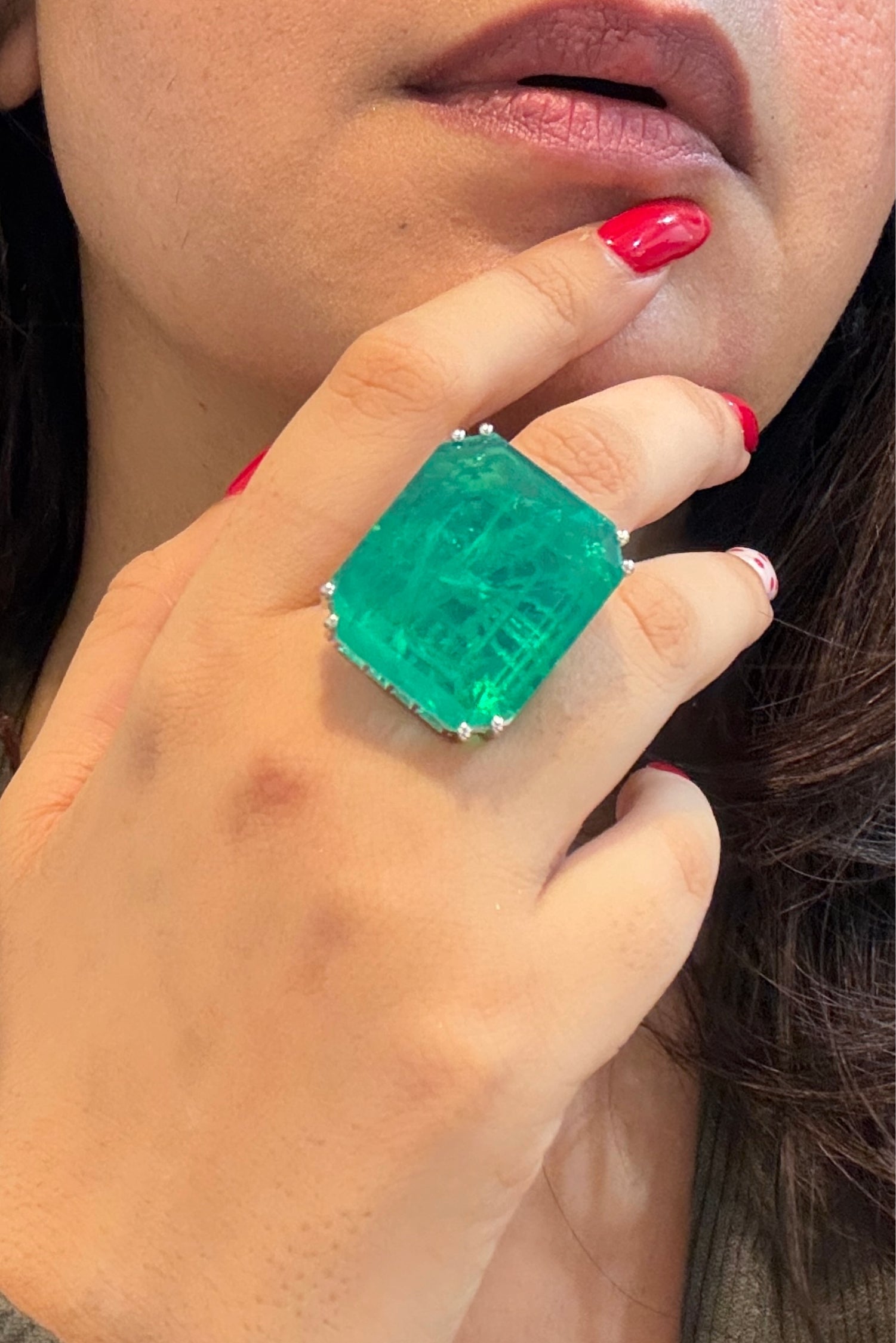 Emerald Doublet Ring