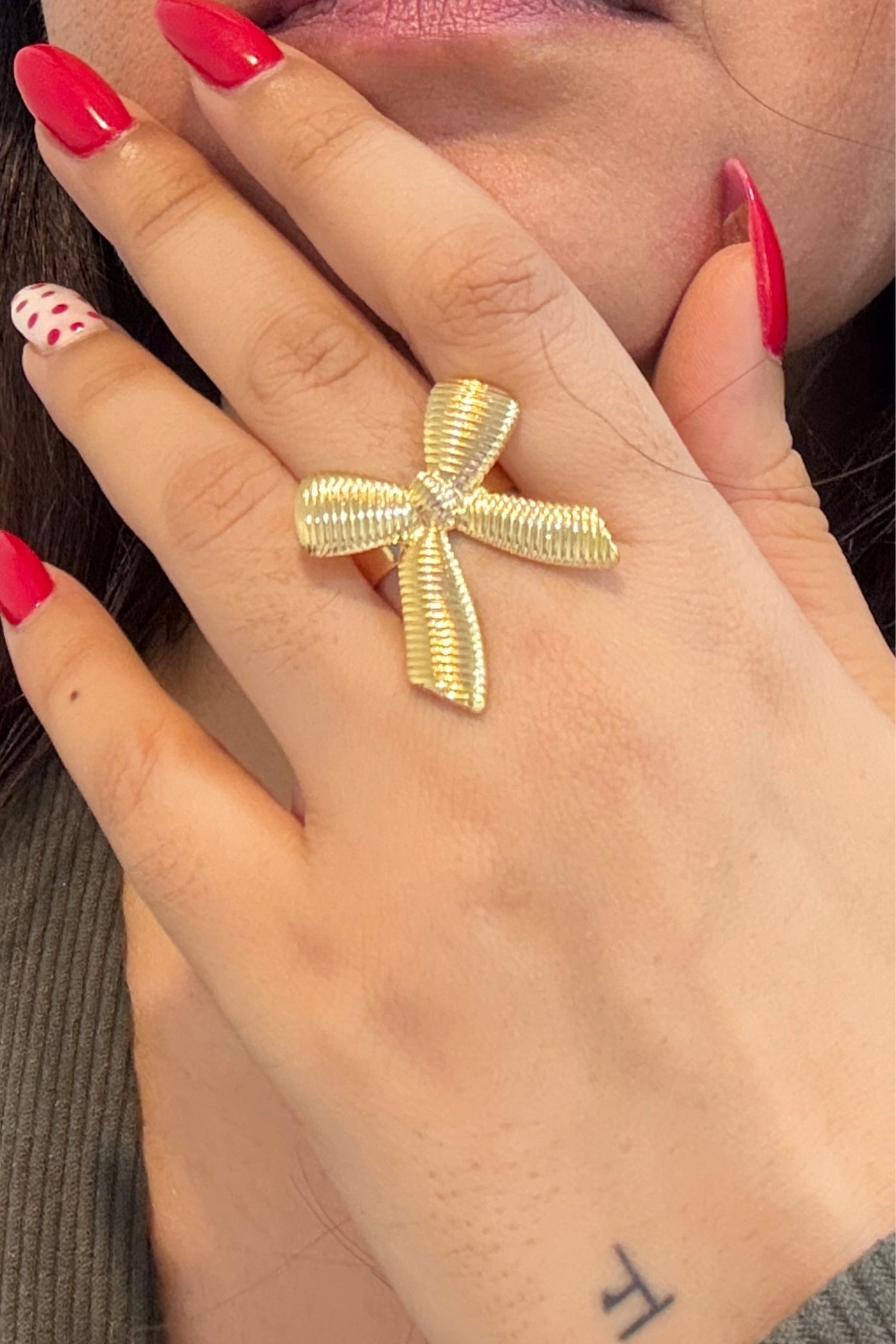Gold Plated Statement Ring