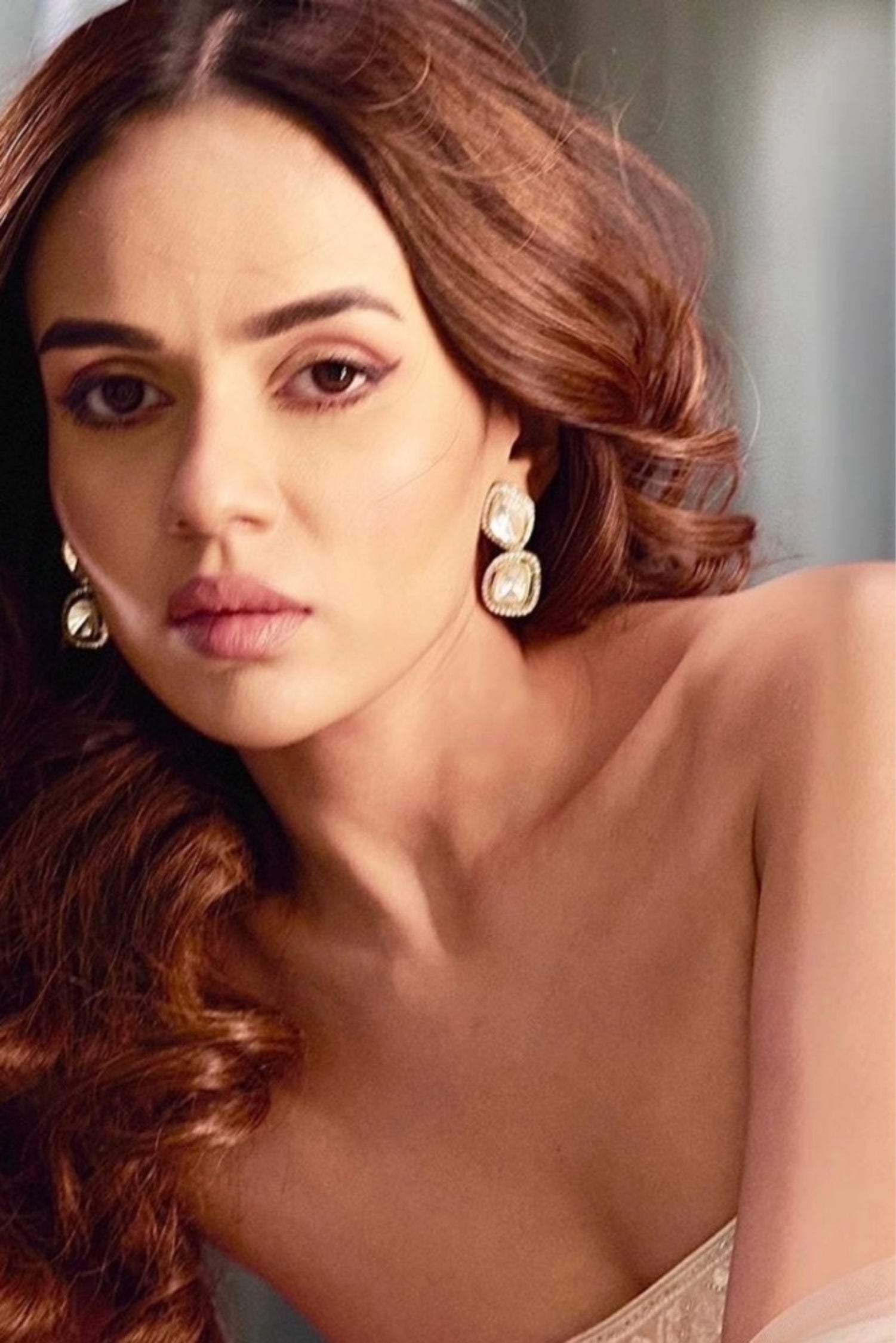 Simone Polki Kundan Earrings