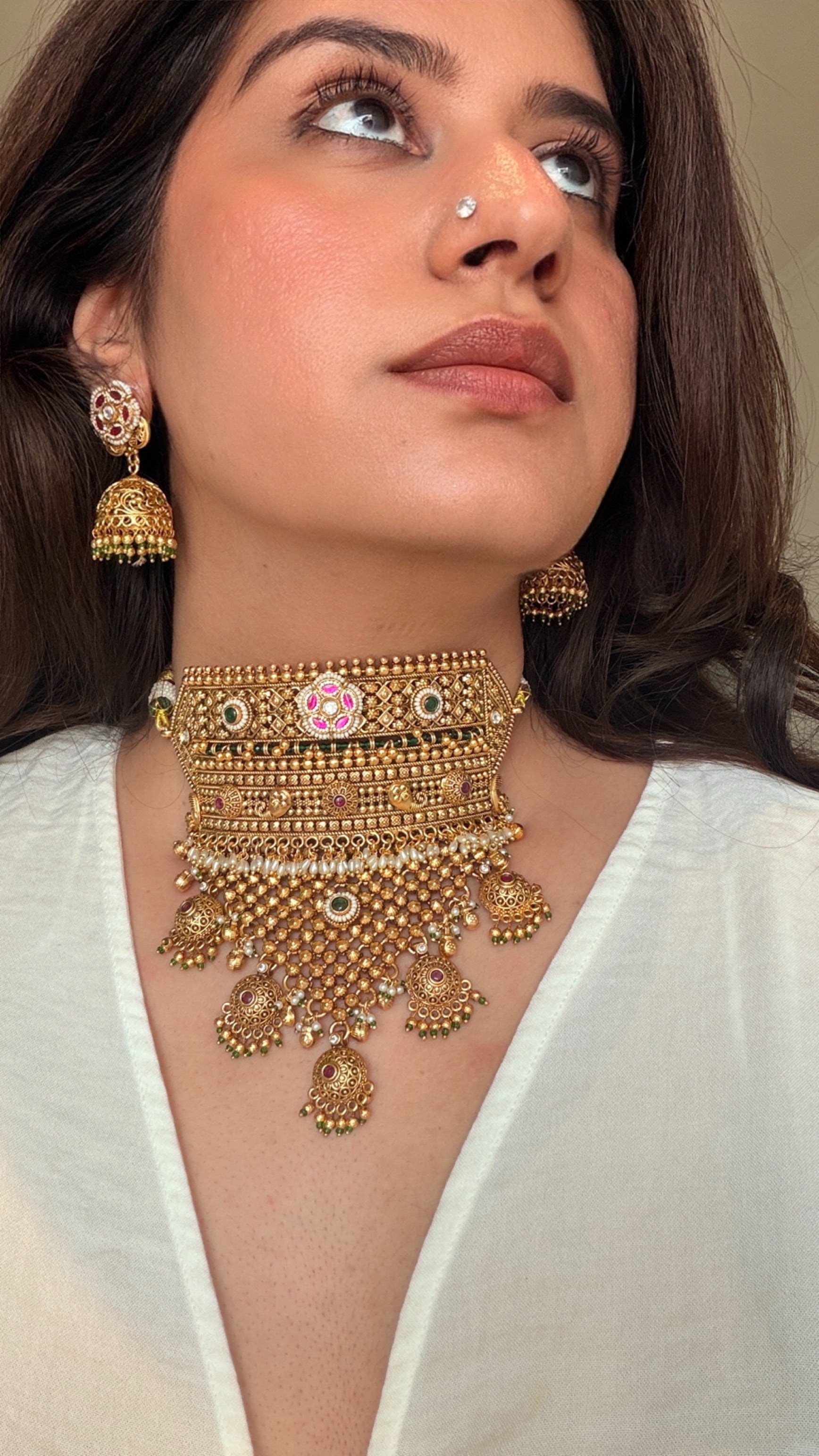 Arshia Gold Plated Temple Set