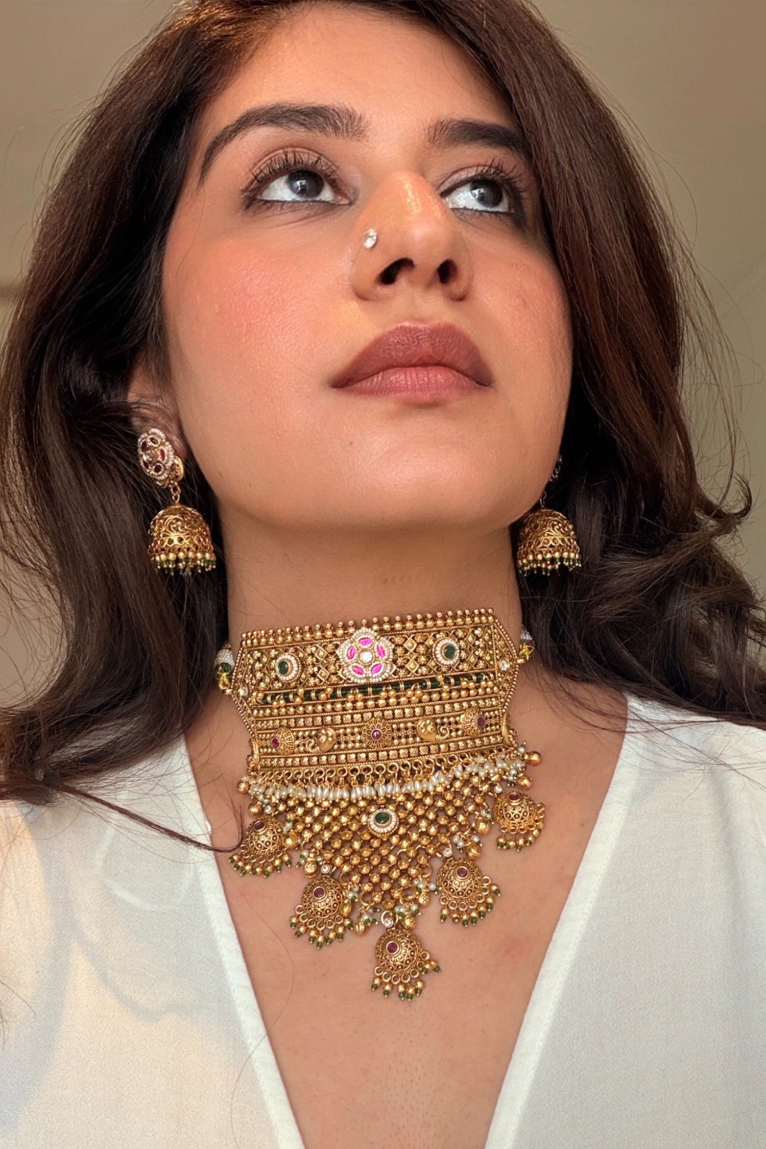 Arshia Gold Plated Temple Set