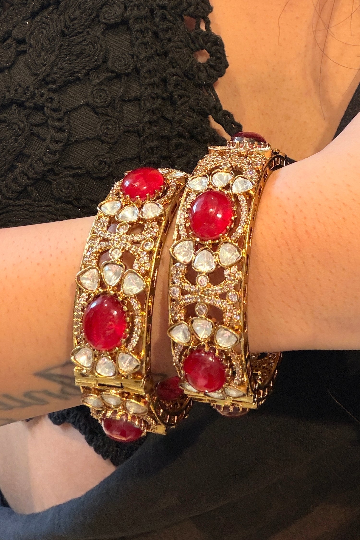 Uncut Polki Bangles