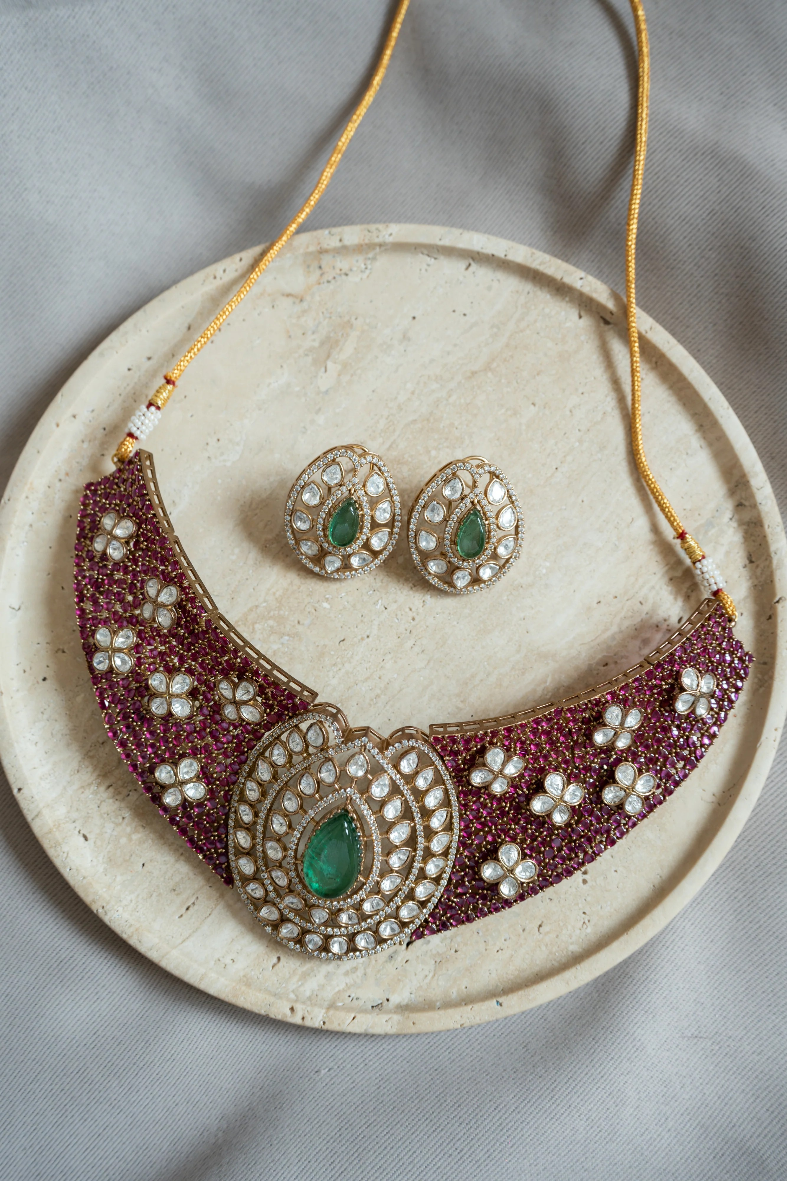 Rupal Polki Kundan Choker Set