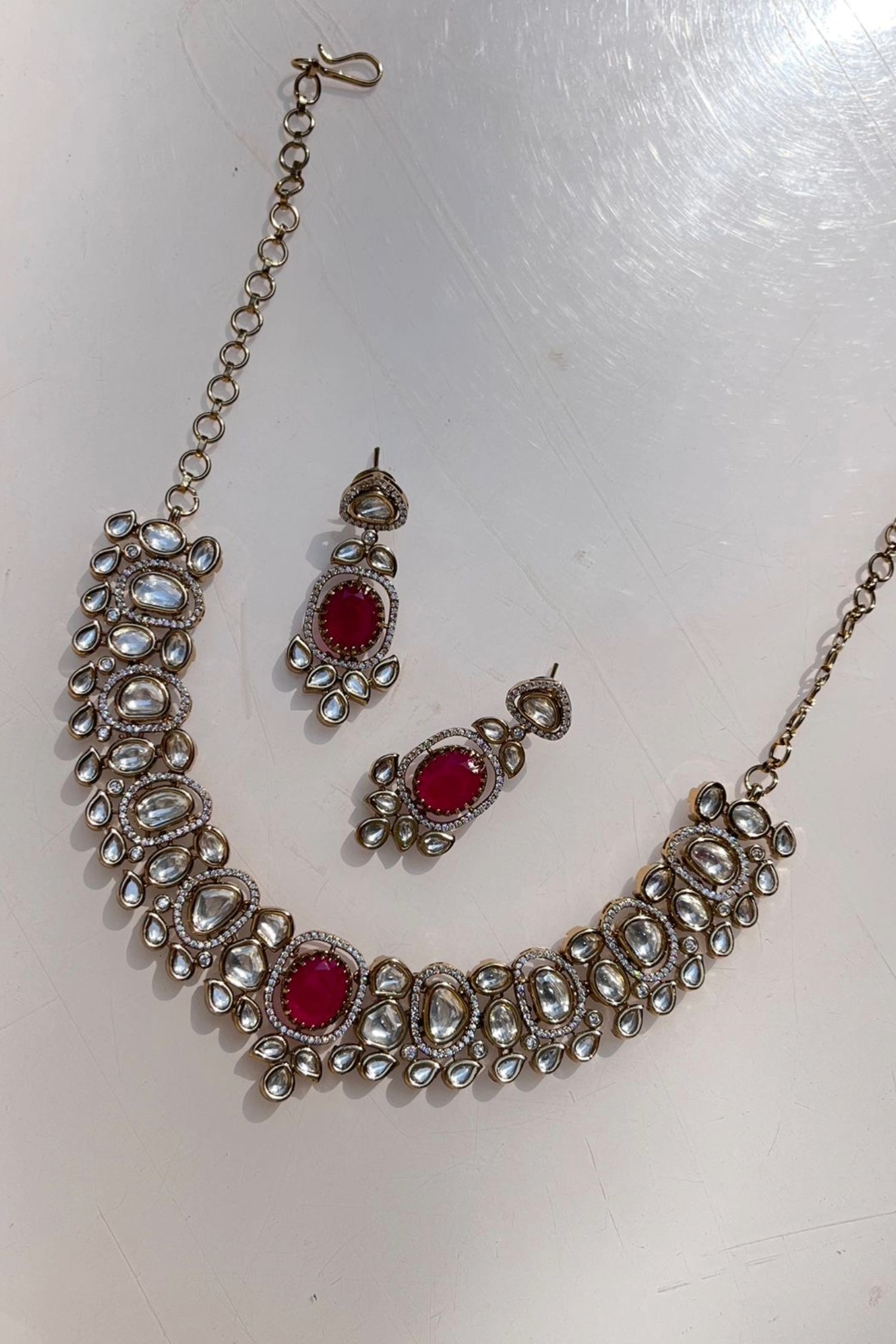 Keersa Polki Necklace Set