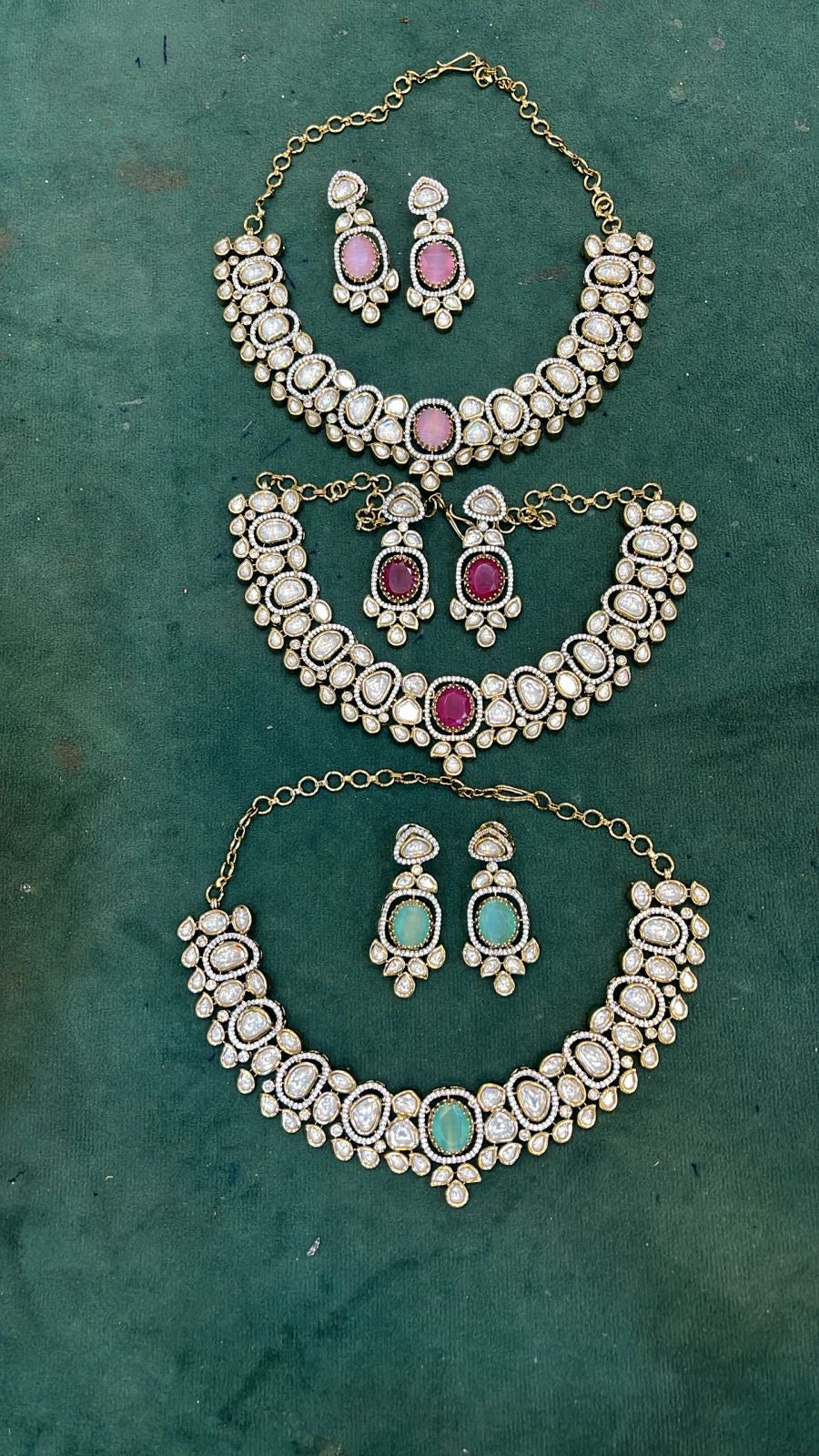 Keersa Polki Necklace Set
