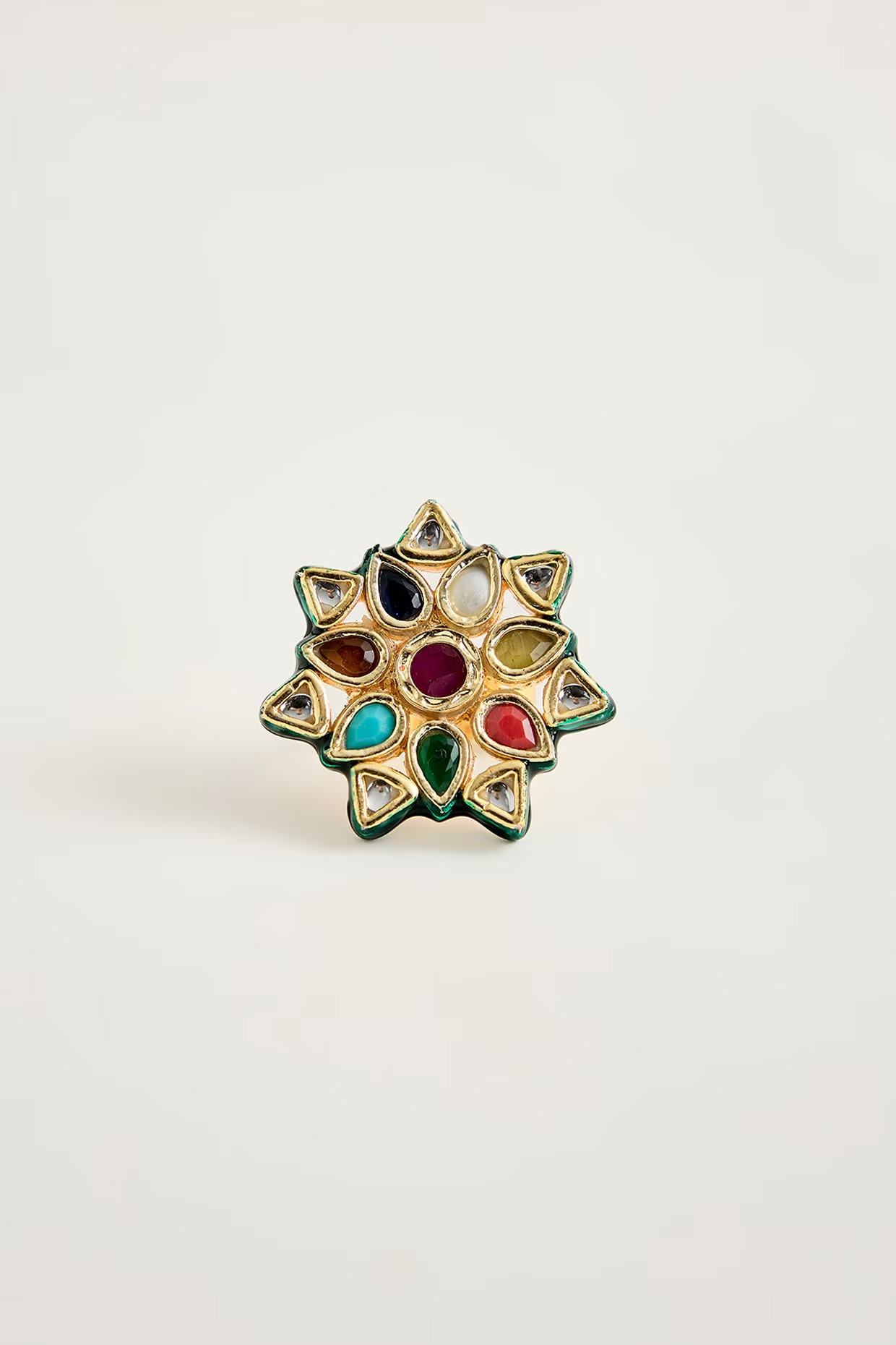 Kundan Meena Ring