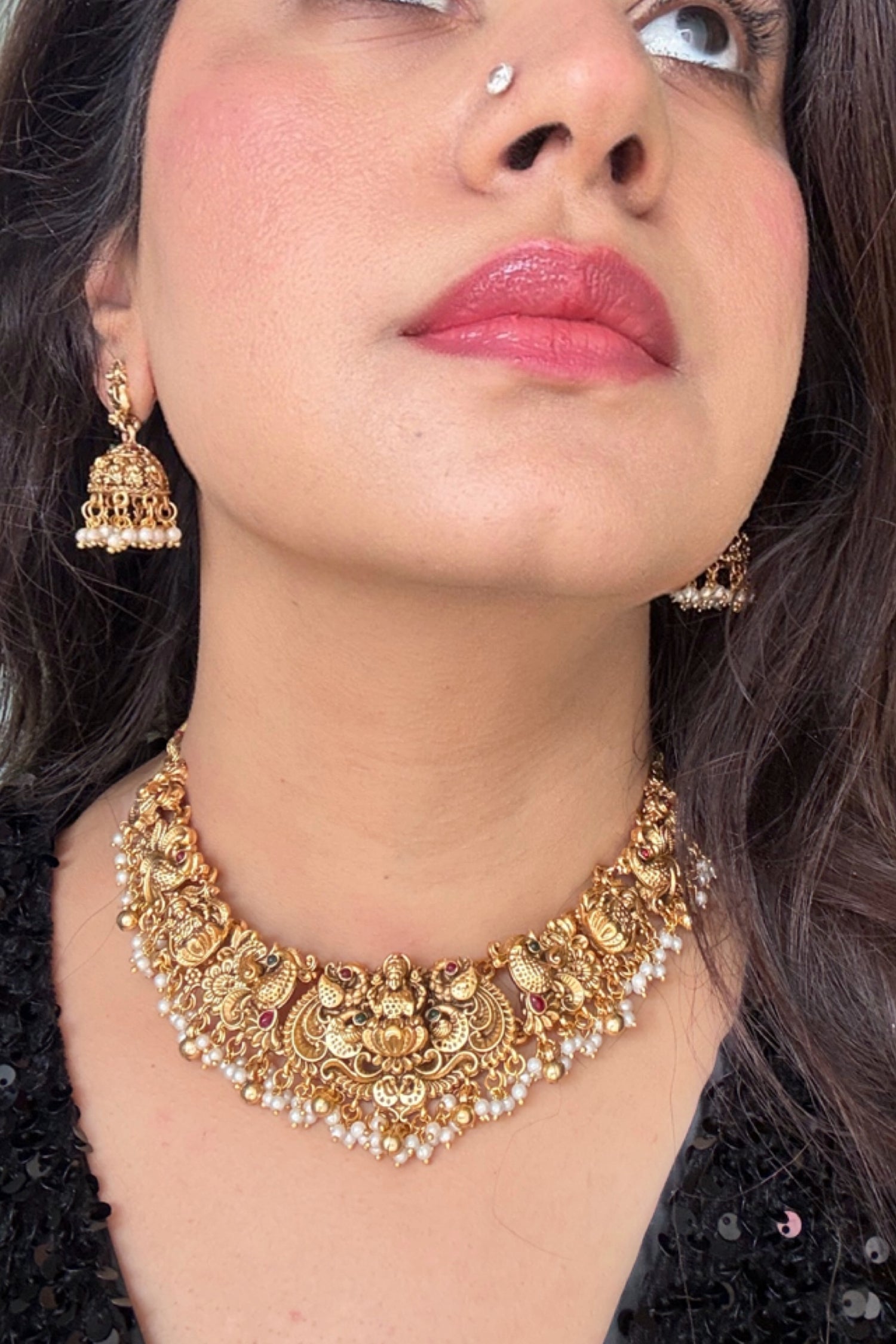 Gold Plated Temple Set