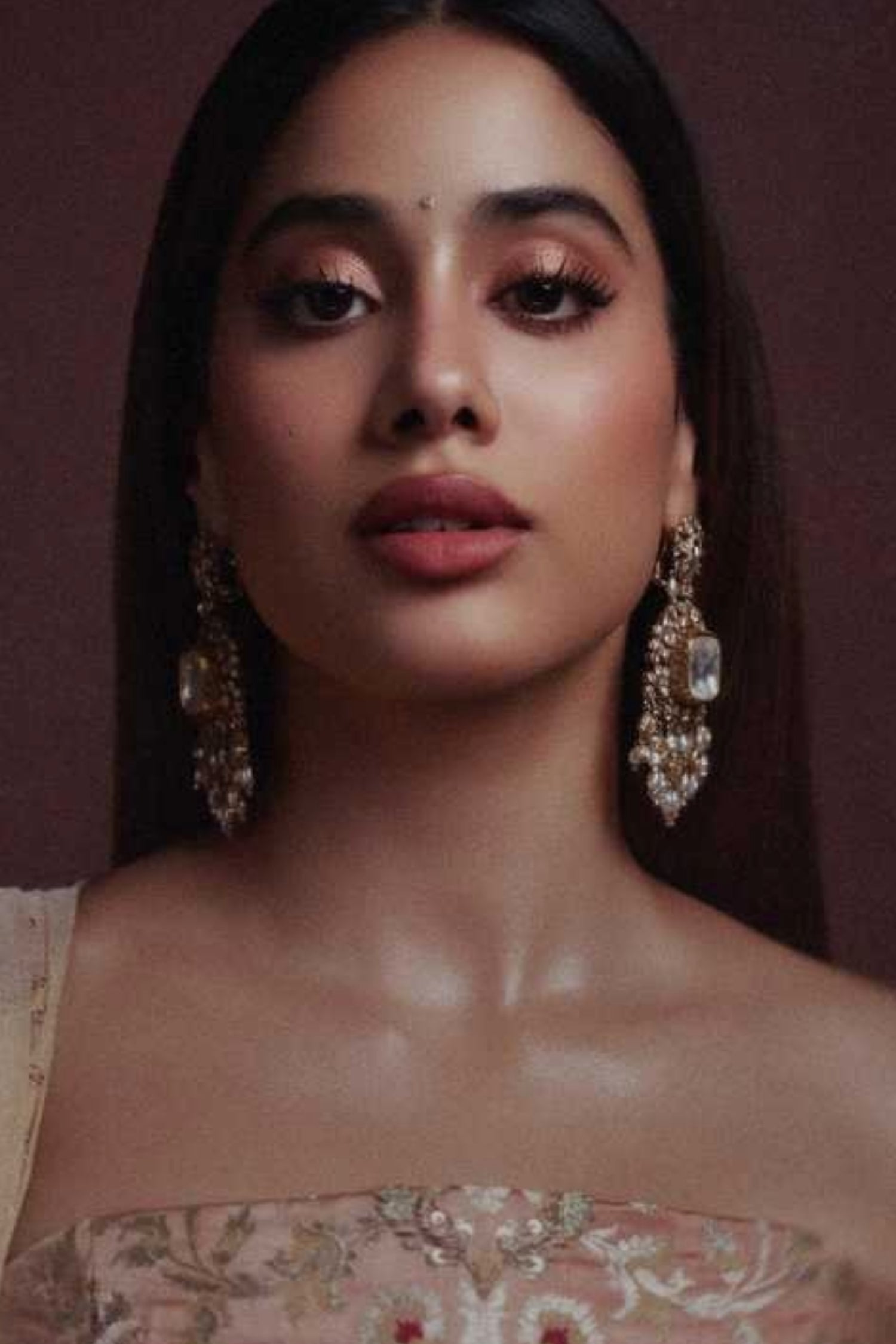 Treena Gold Plated Polki Earrings