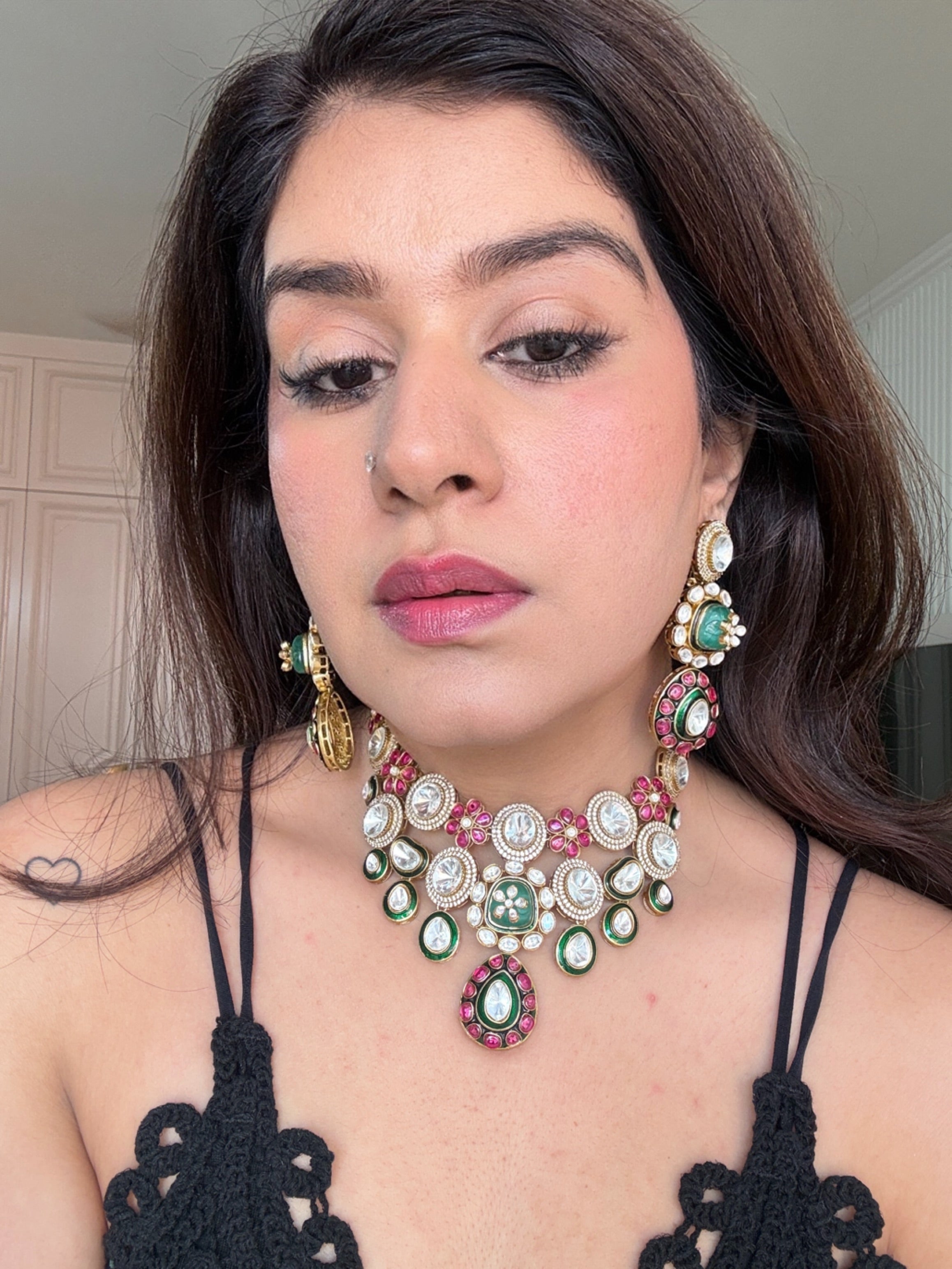 Jeelin Polki Necklace Set