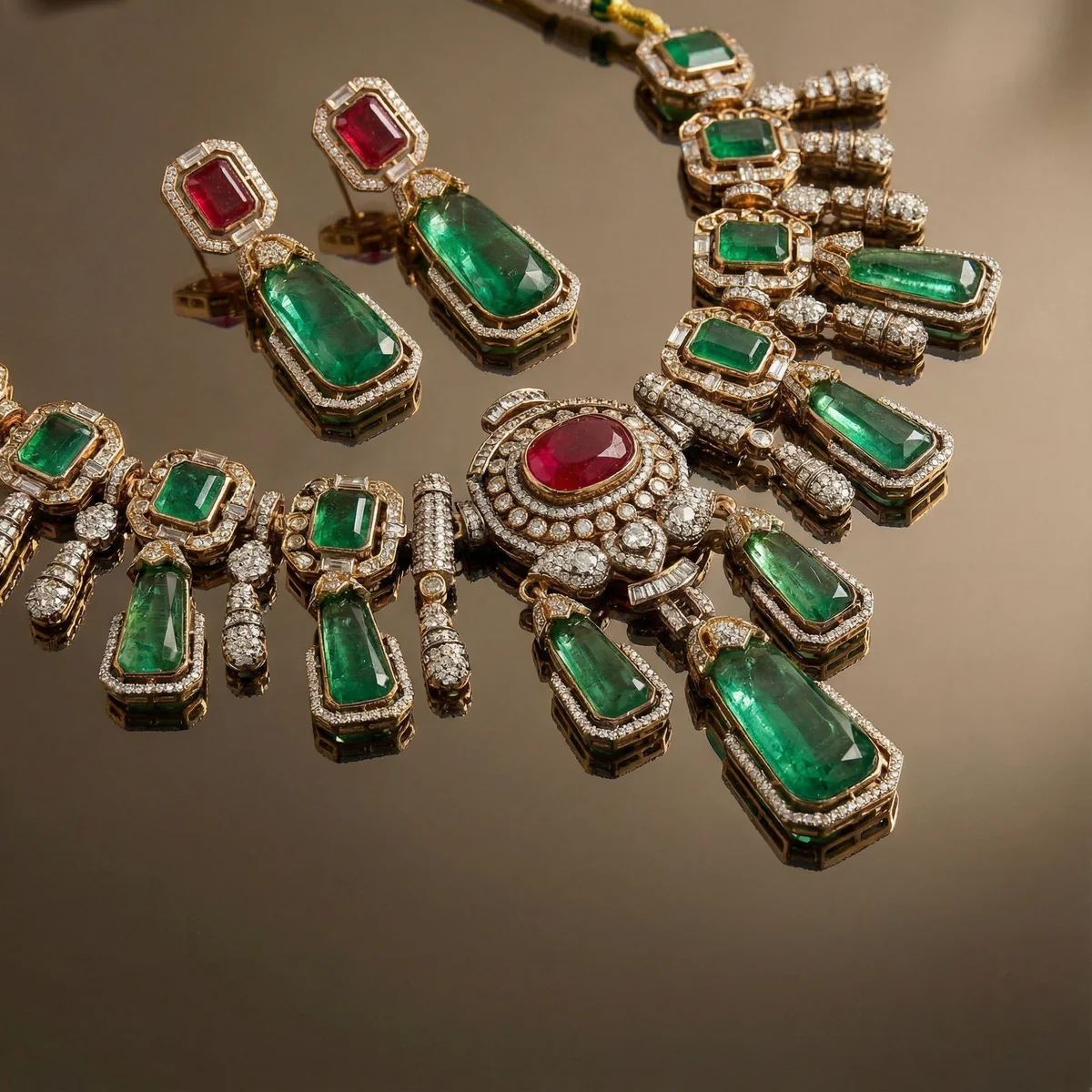 Vasanta Polki Necklace Set