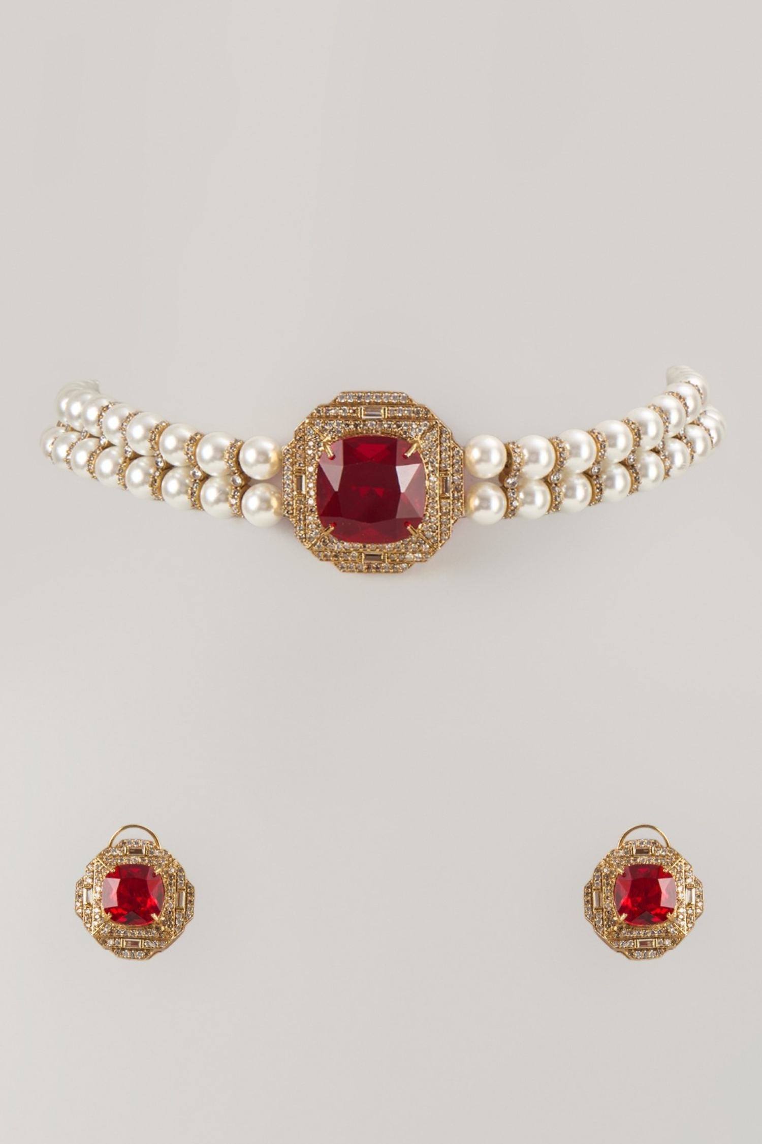 Sabyachi Gemstone Necklace Set