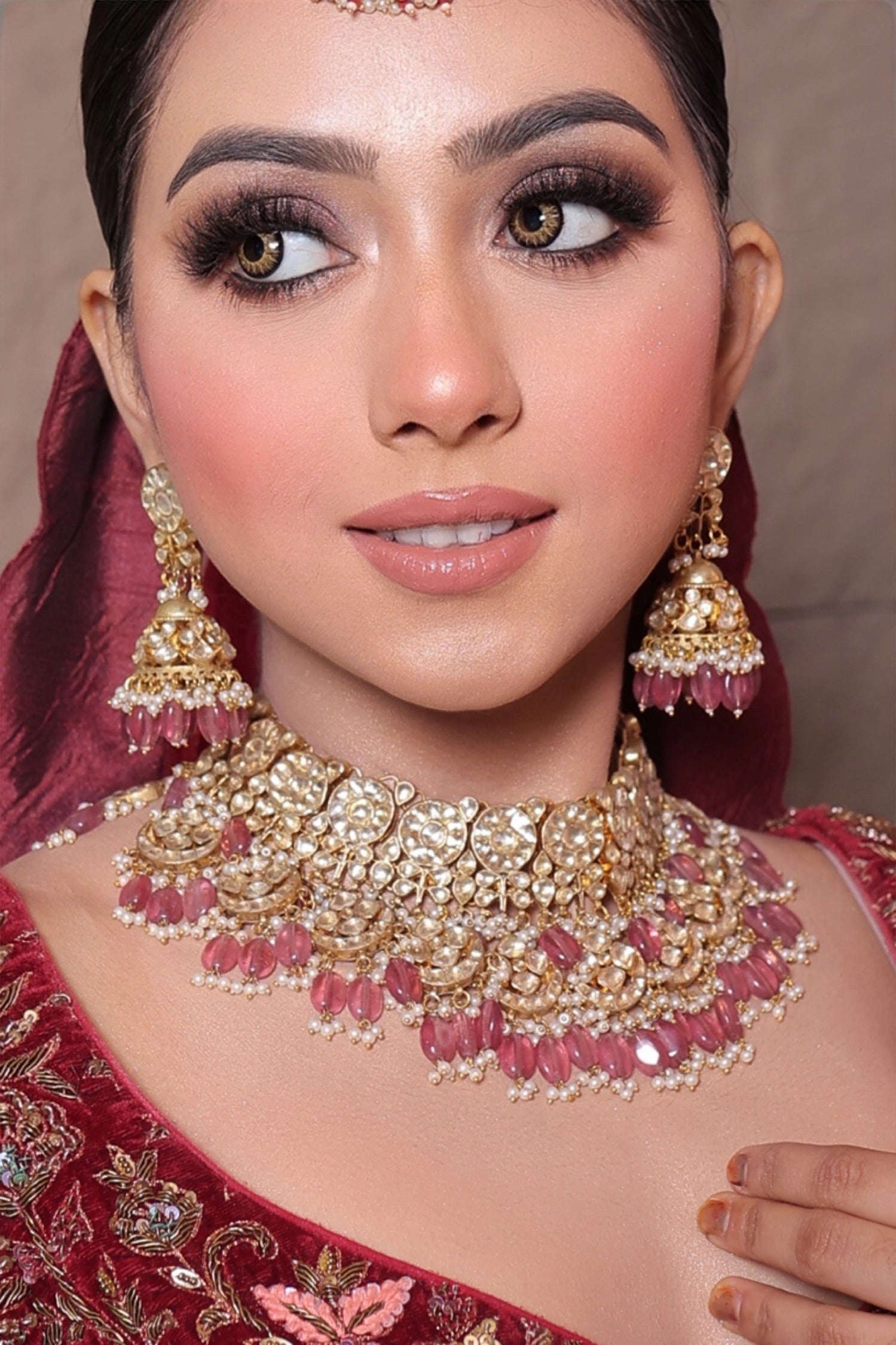Neer Pachi Kundan Set