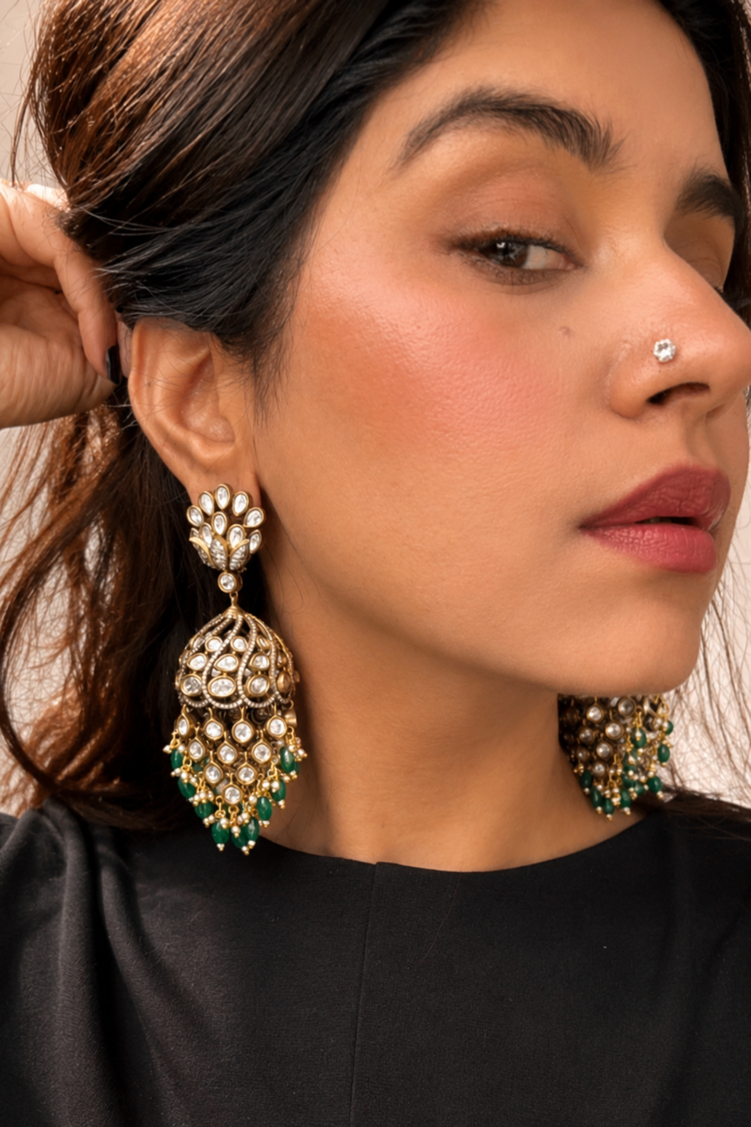 Snehiya Victorian Polki Earrings