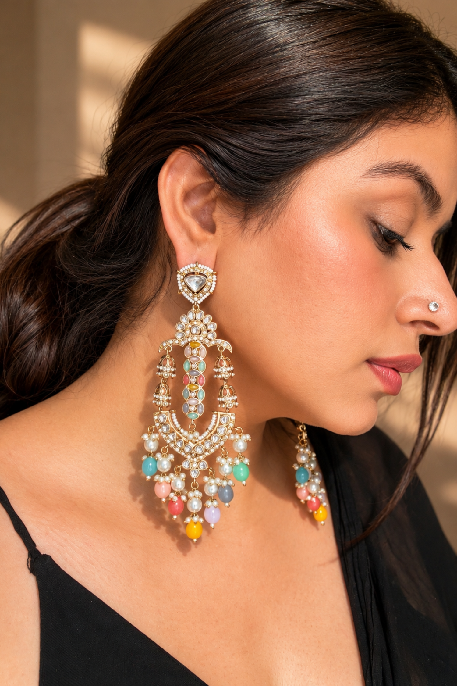 Neera Gold Plated Earrings