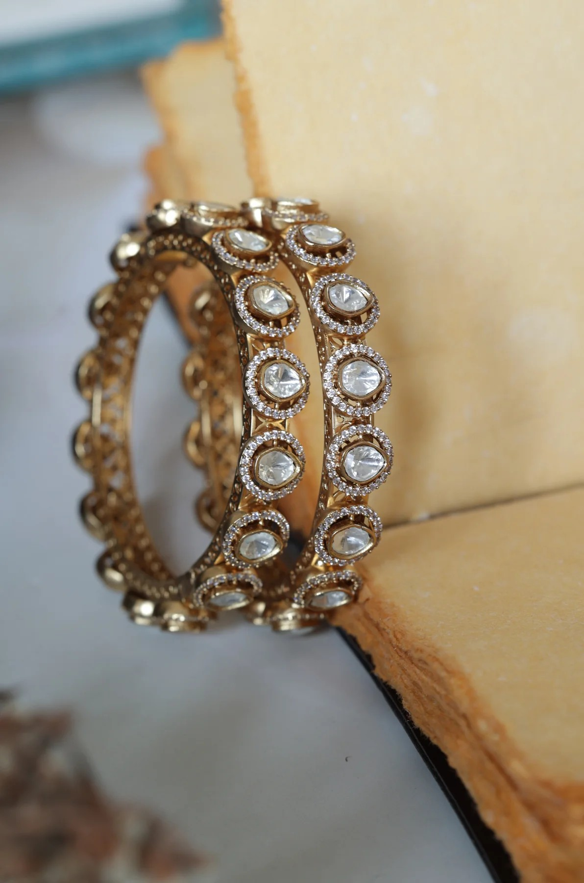 Polki Kundan Bangle