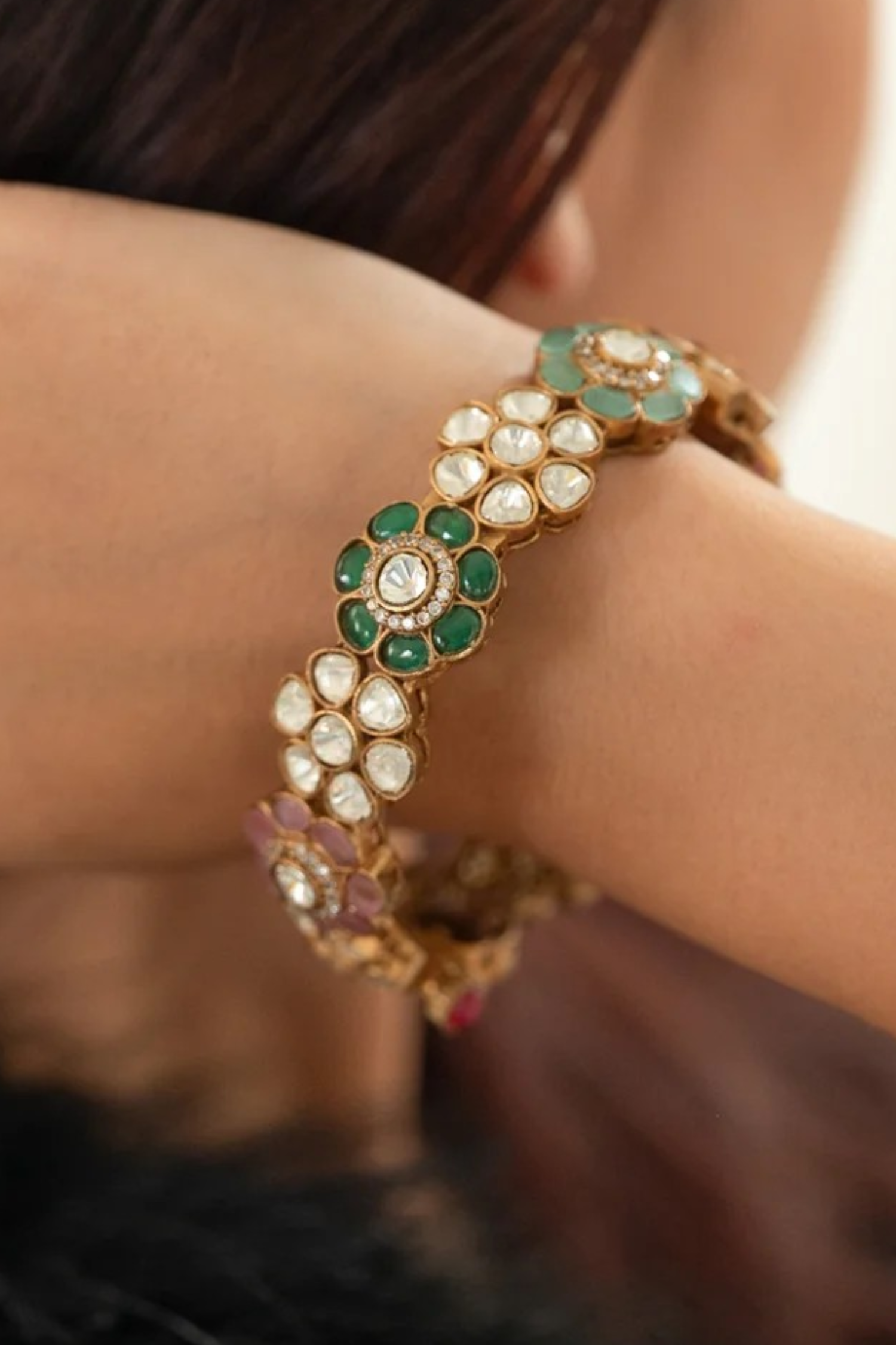 Polki Kundan Bangle